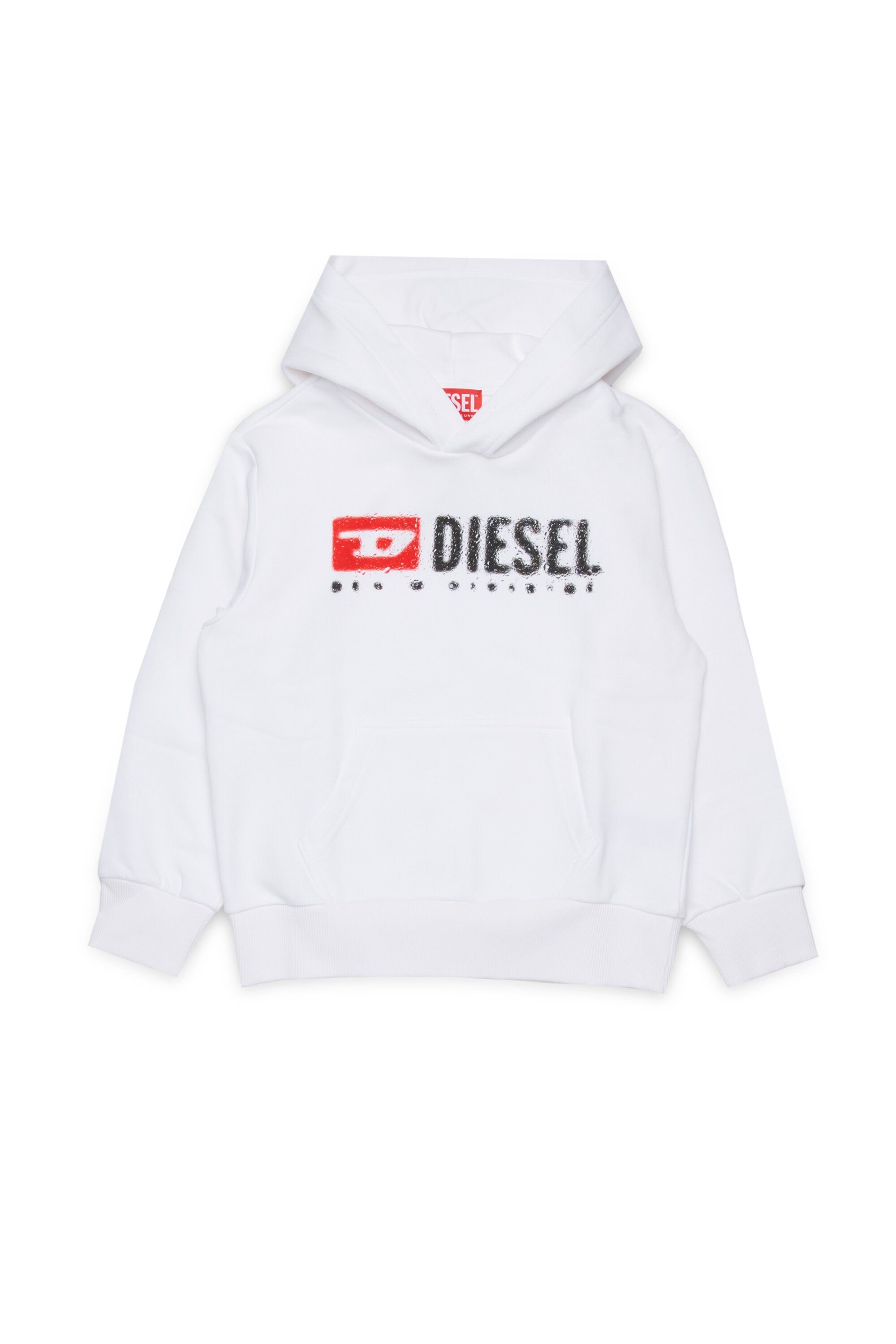 Diesel Denimロゴ入りフード付きスウェットシャツ