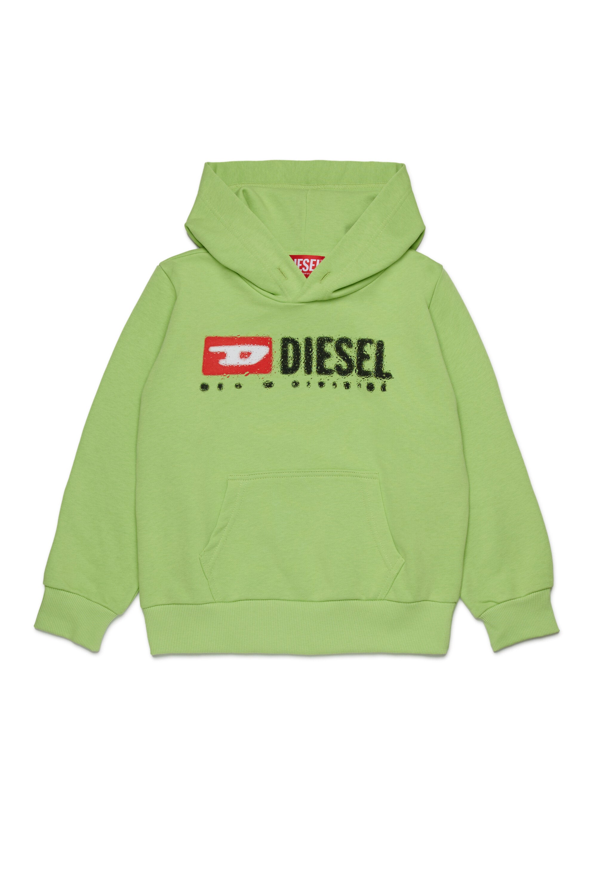 Diesel Denimロゴ入りフード付きスウェットシャツ