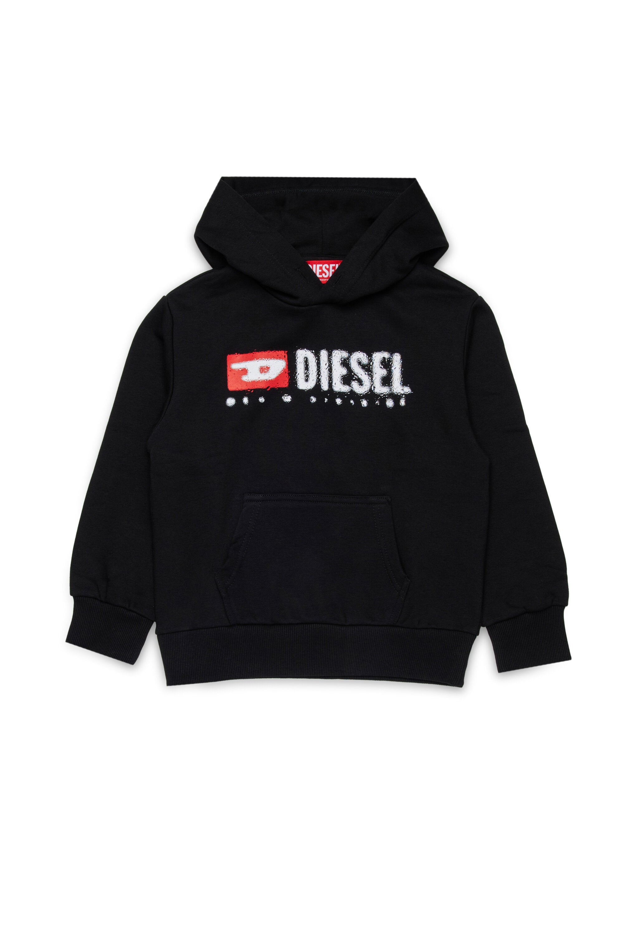 Diesel Denimロゴ入りフード付きスウェットシャツ
