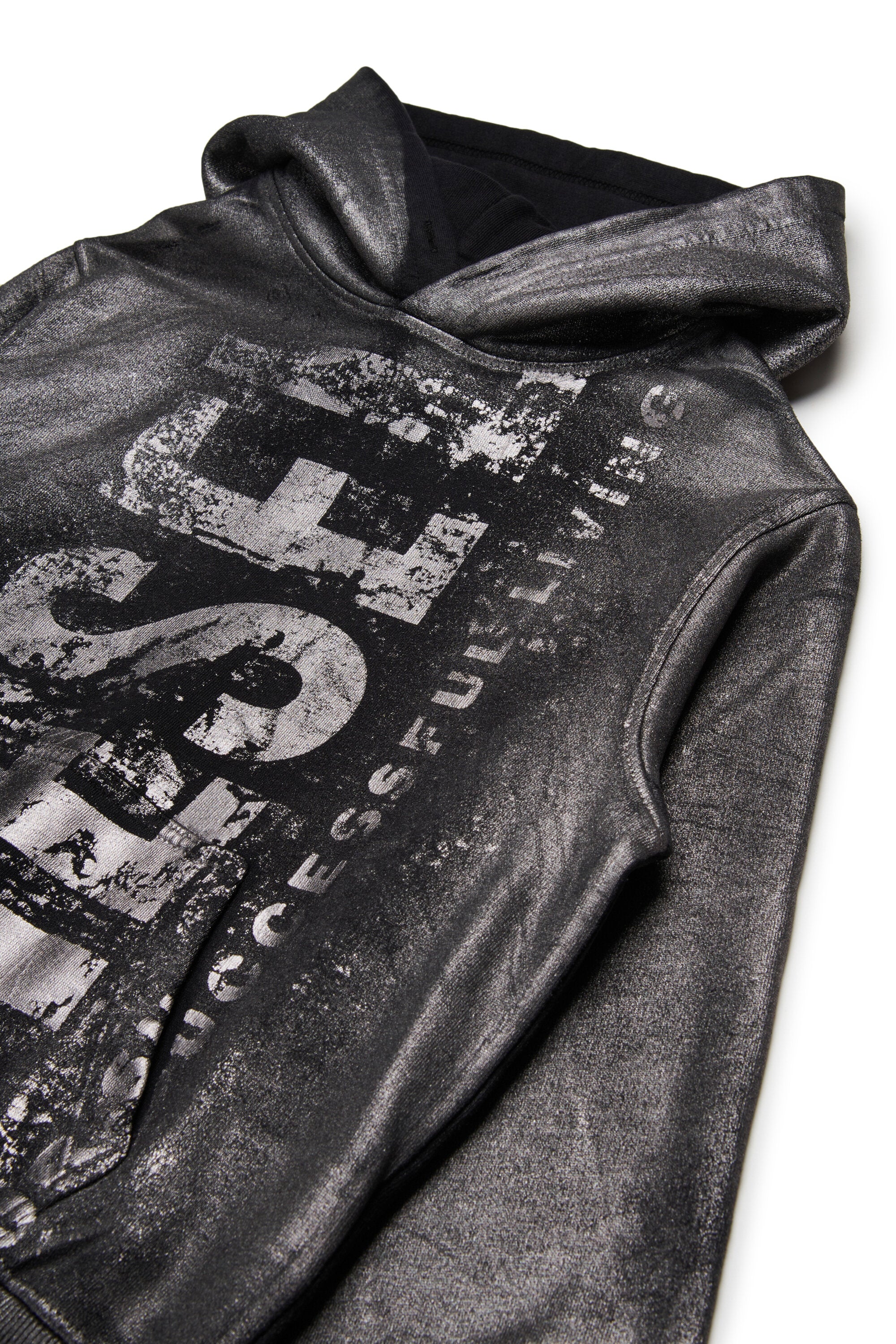 Hooded sweatshirt with maxi logo