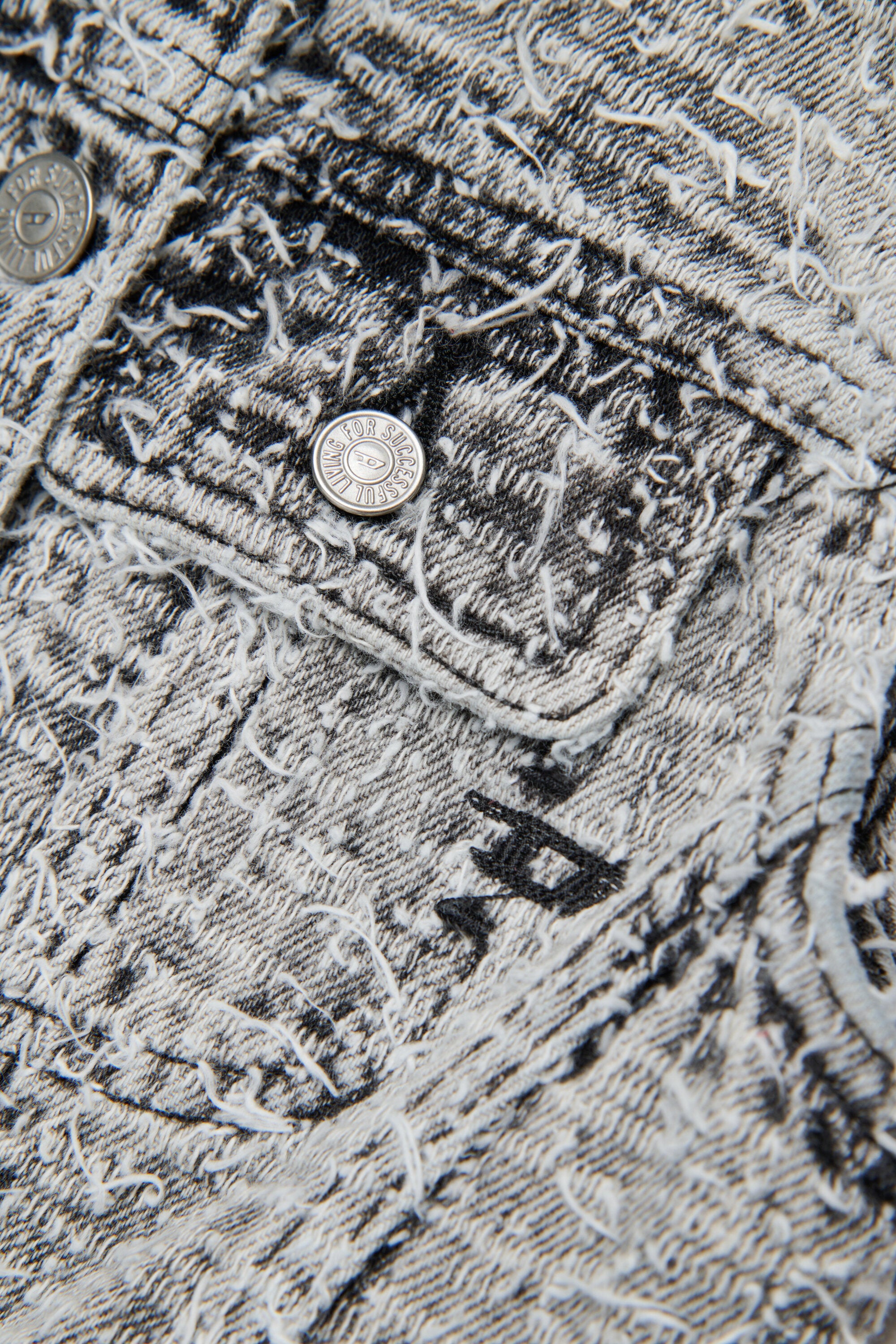 ロゴ入りデニムベスト