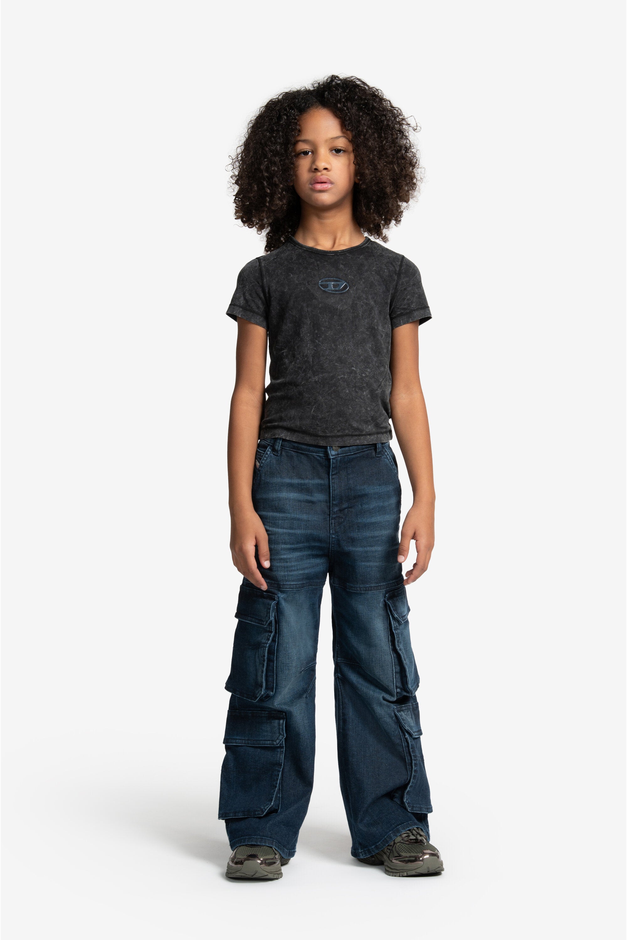 濃紺のリラックスジーンズ - D-Argjx Cargo