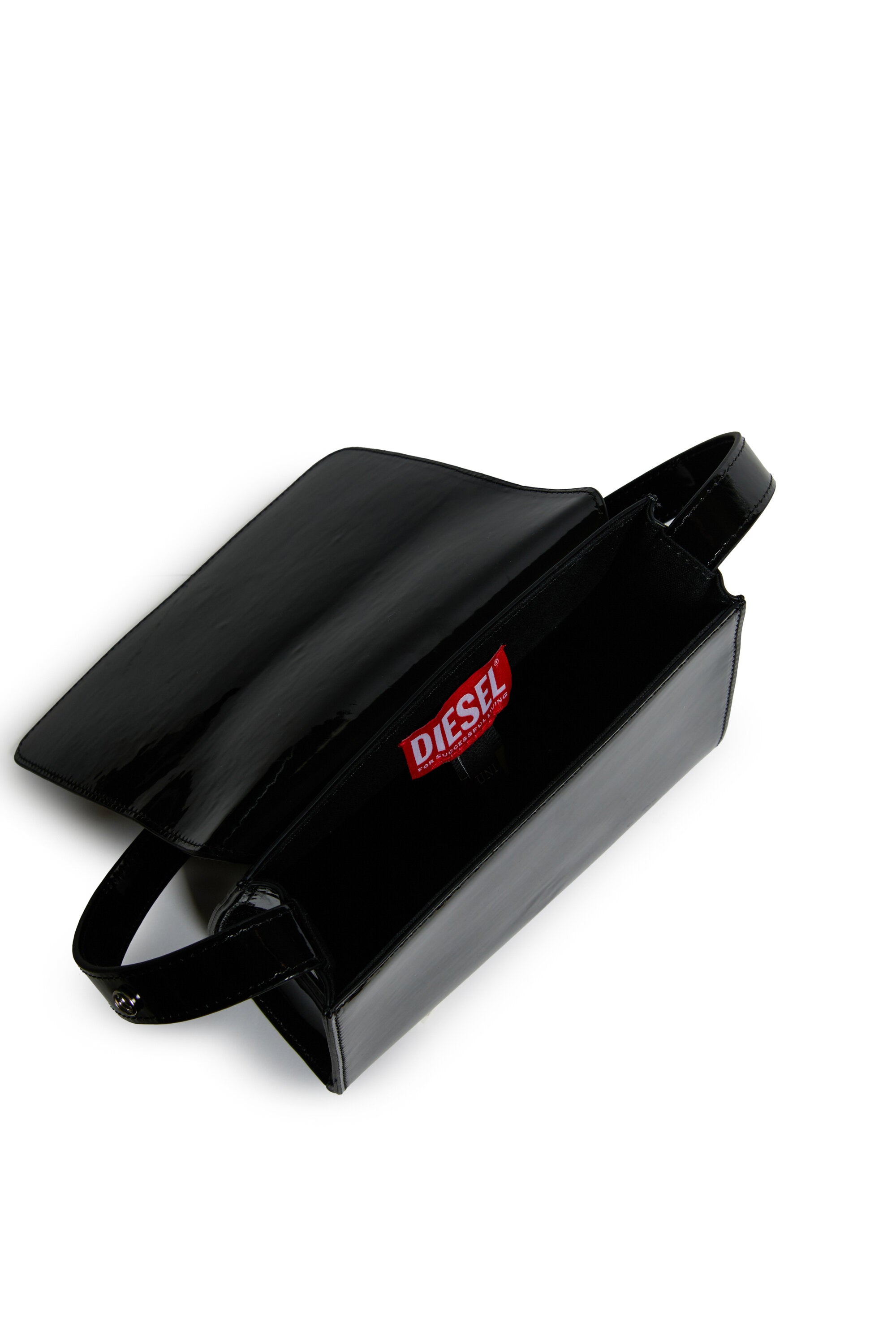 WROSE バッグ パテントレザー効果