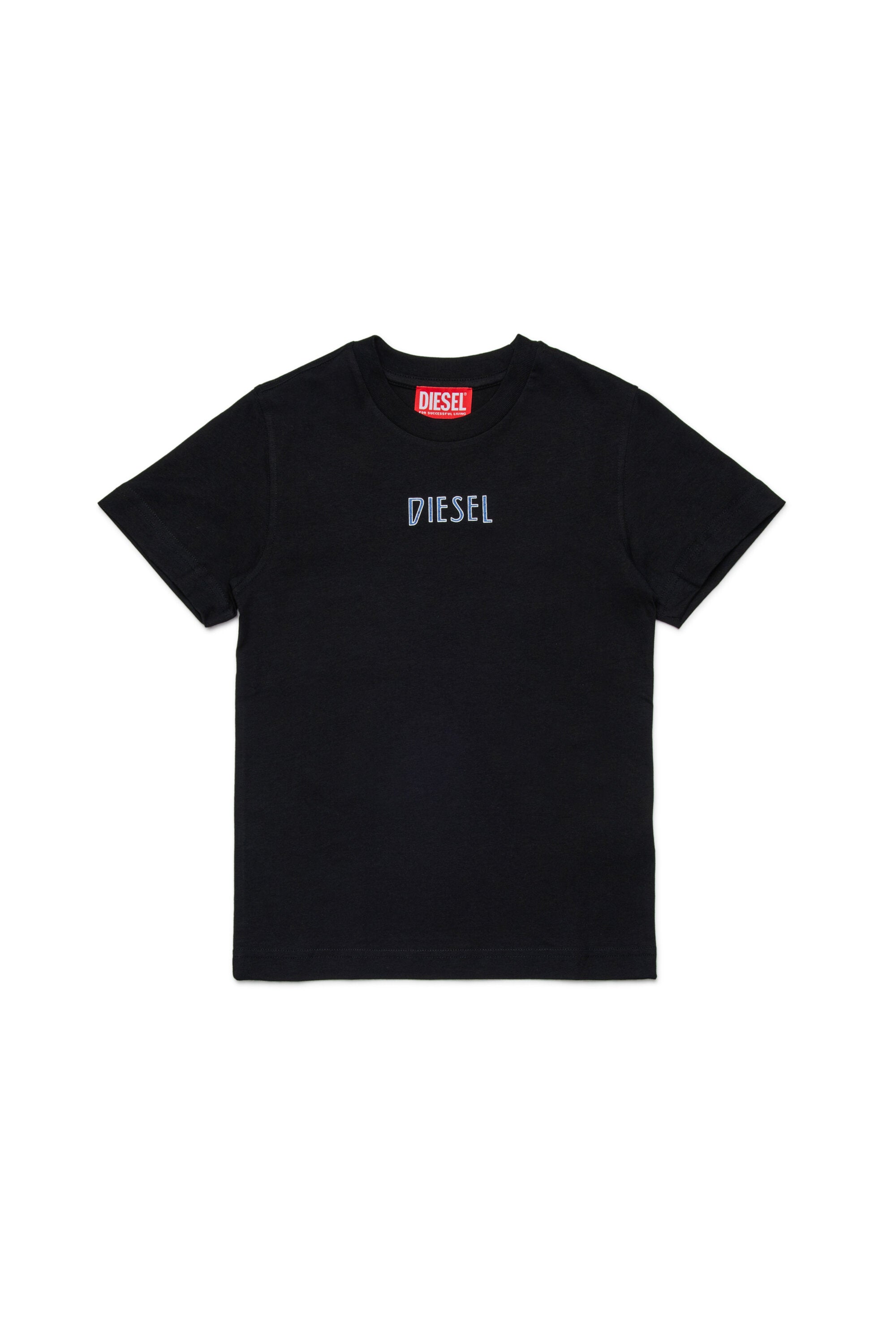 DIESEL ツートーンプリントジャージーTシャツ