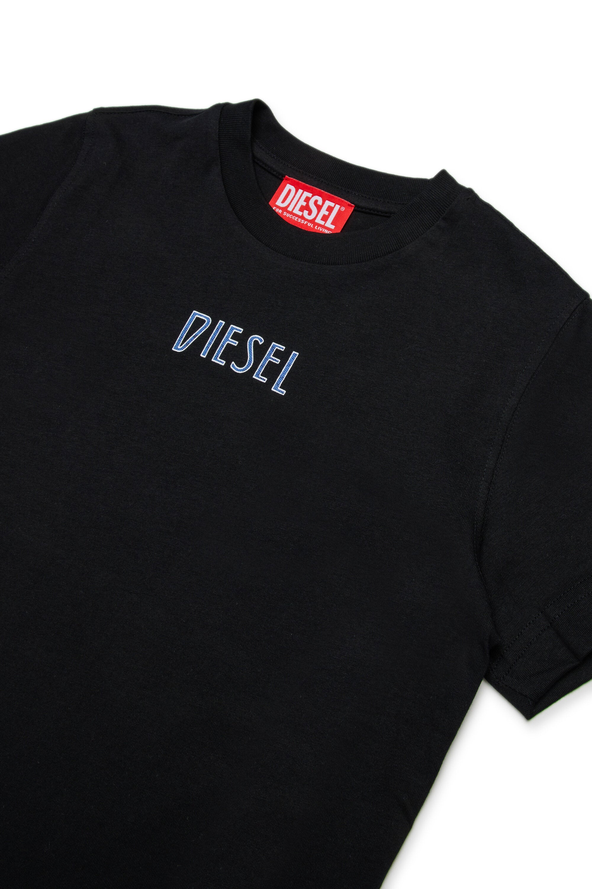 DIESEL ツートーンプリントジャージーTシャツ