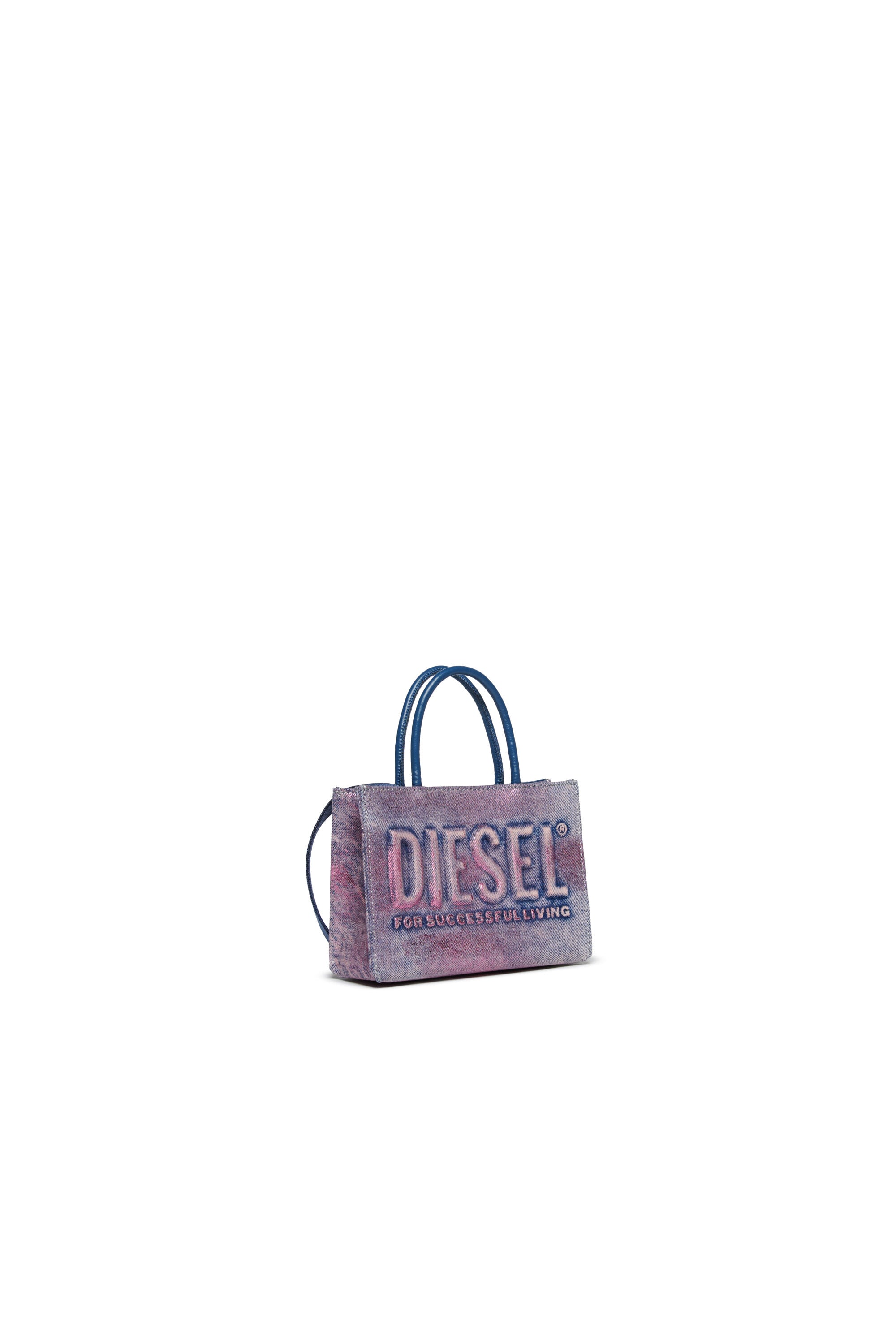 DSL 3D bag in denim mylar