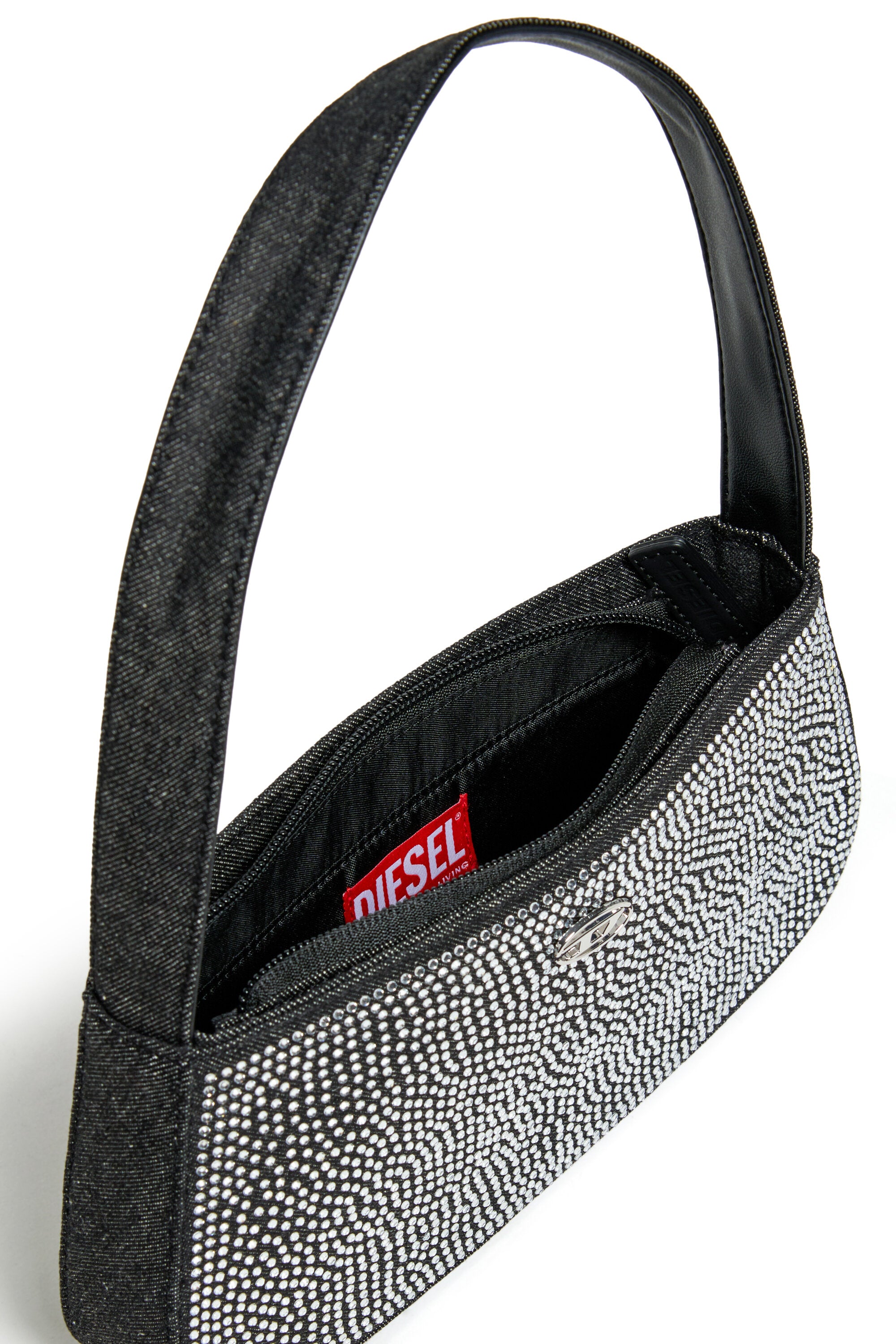 ラインストーン付きデニムのWJULIEバッグ