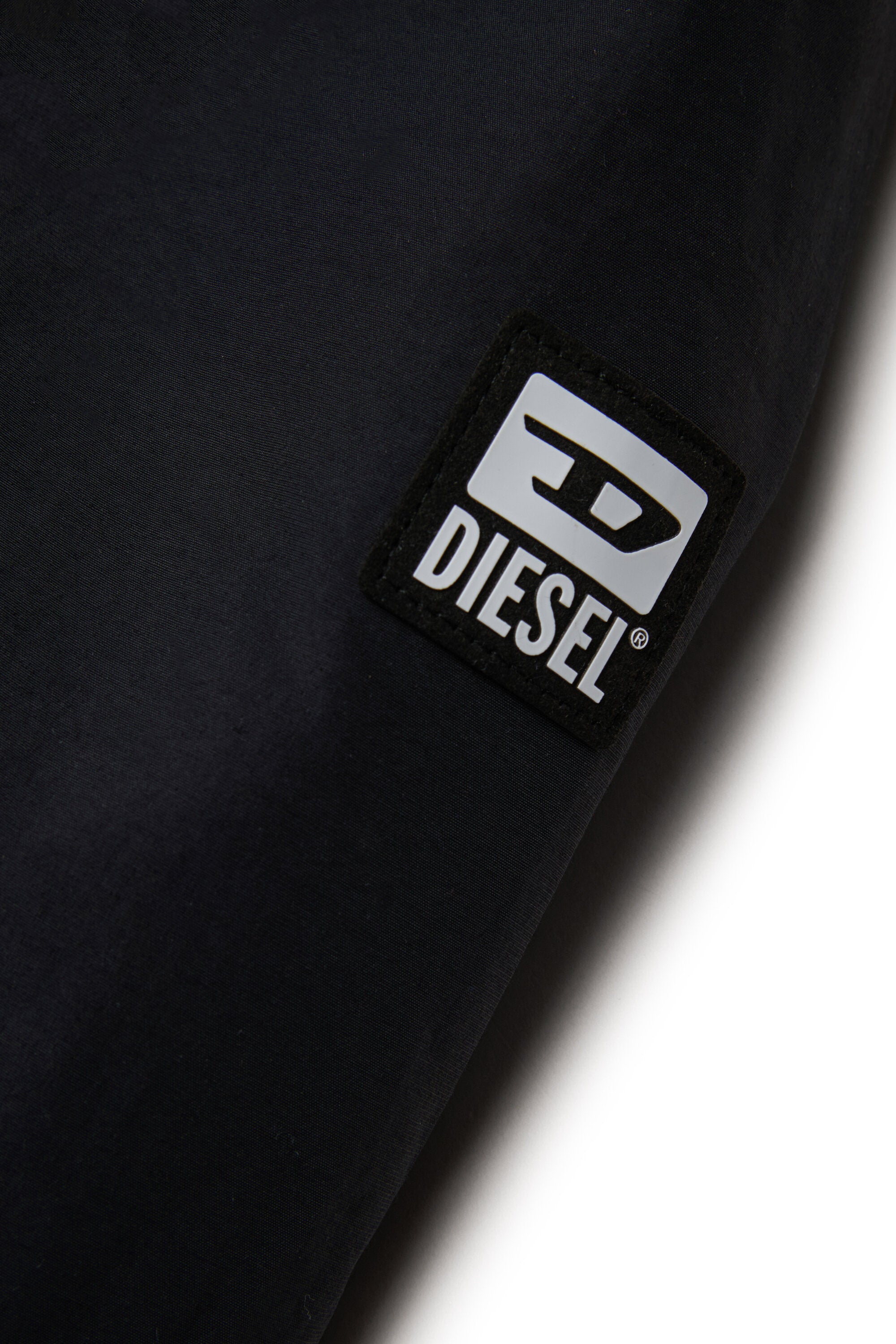 Padded jacket with faux fur hood