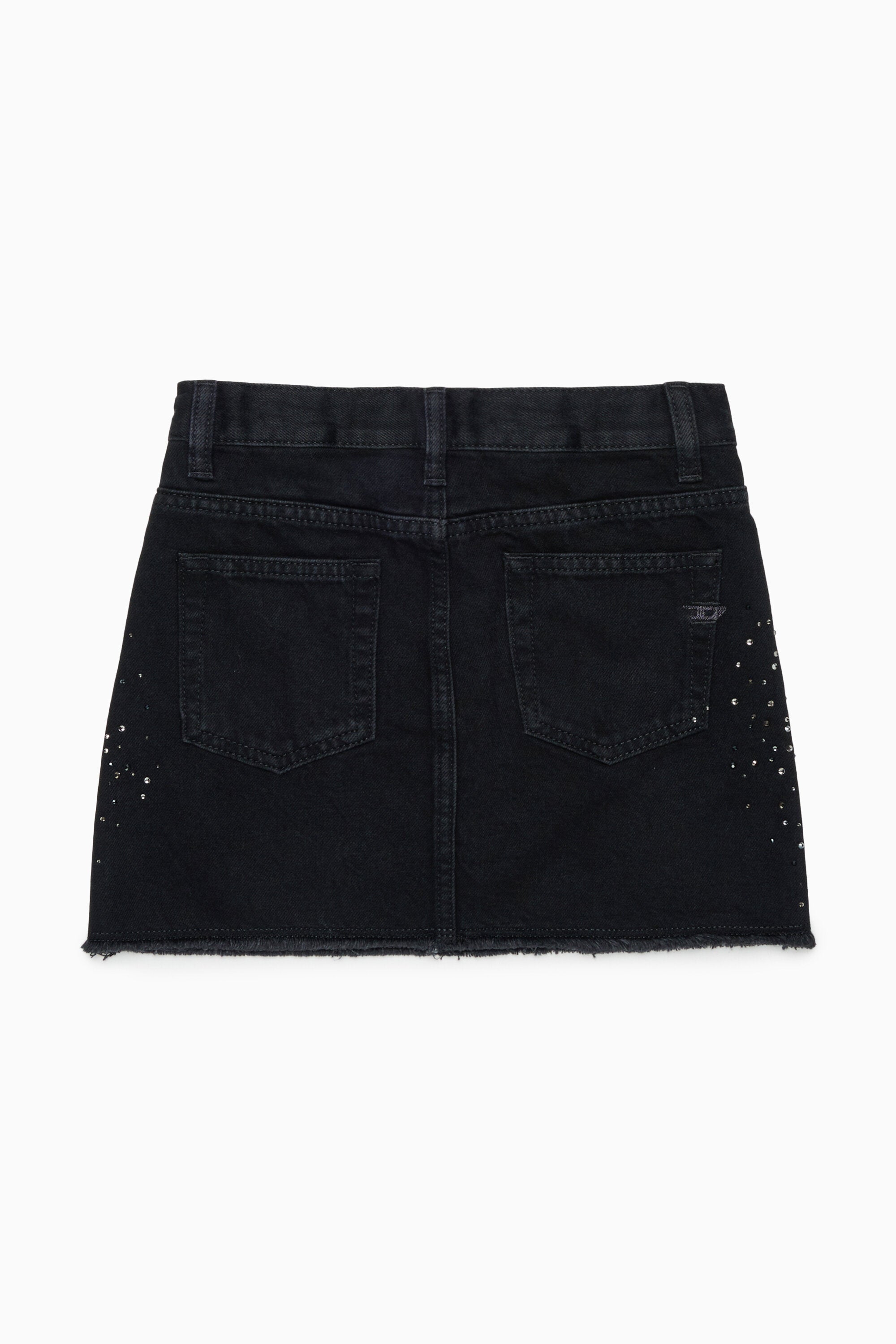 Mini skirt with decorative appliqués