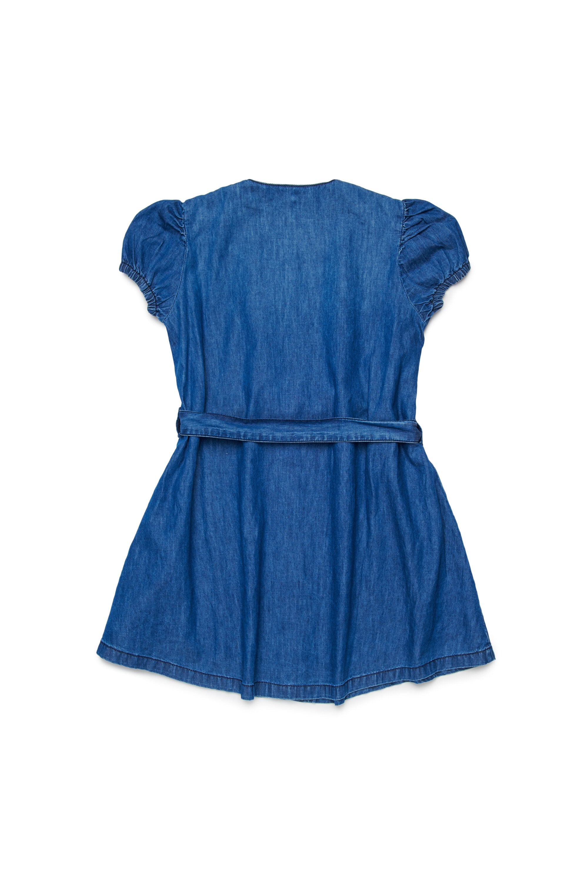 Denim dress with logo