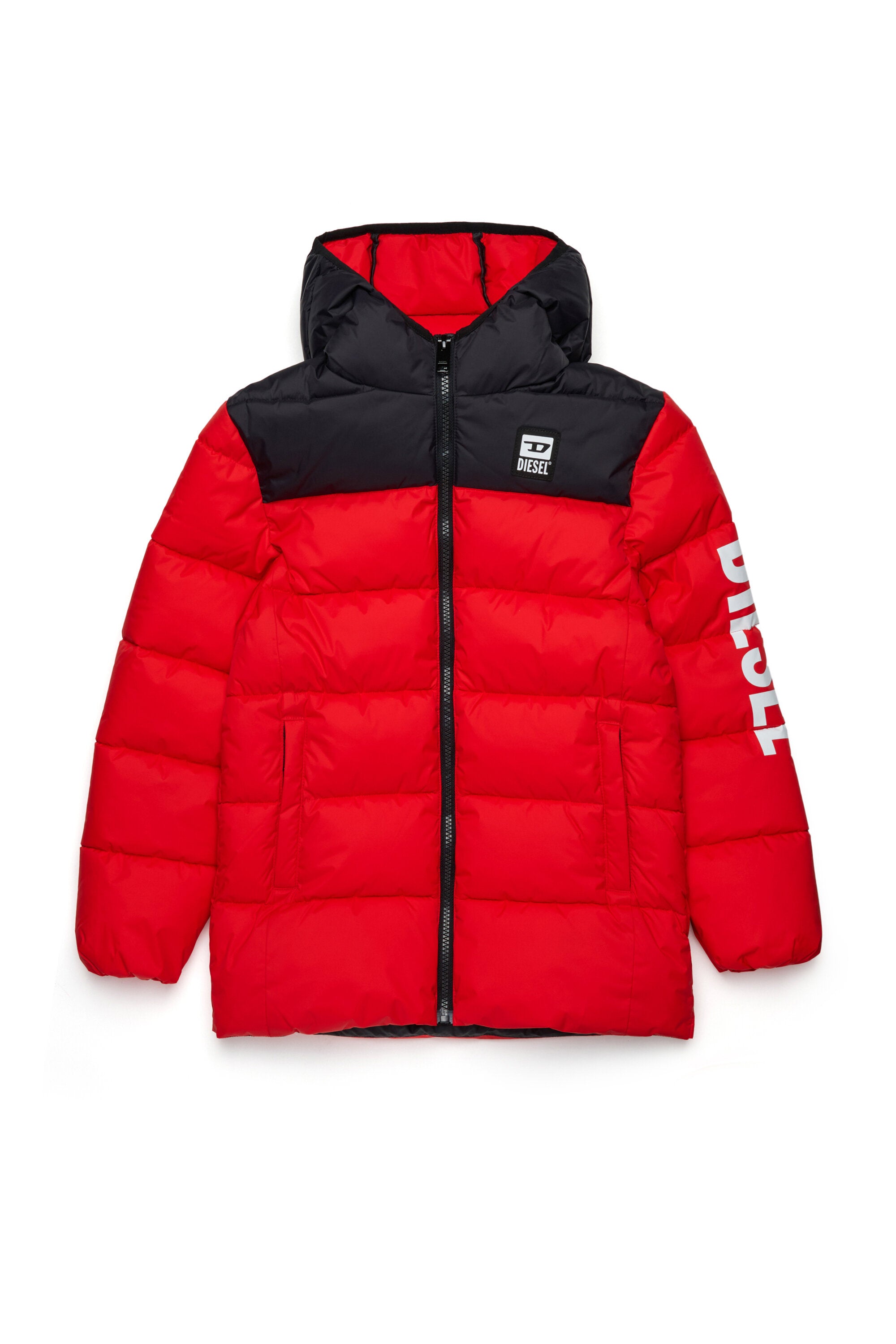 Padded jacket with logo