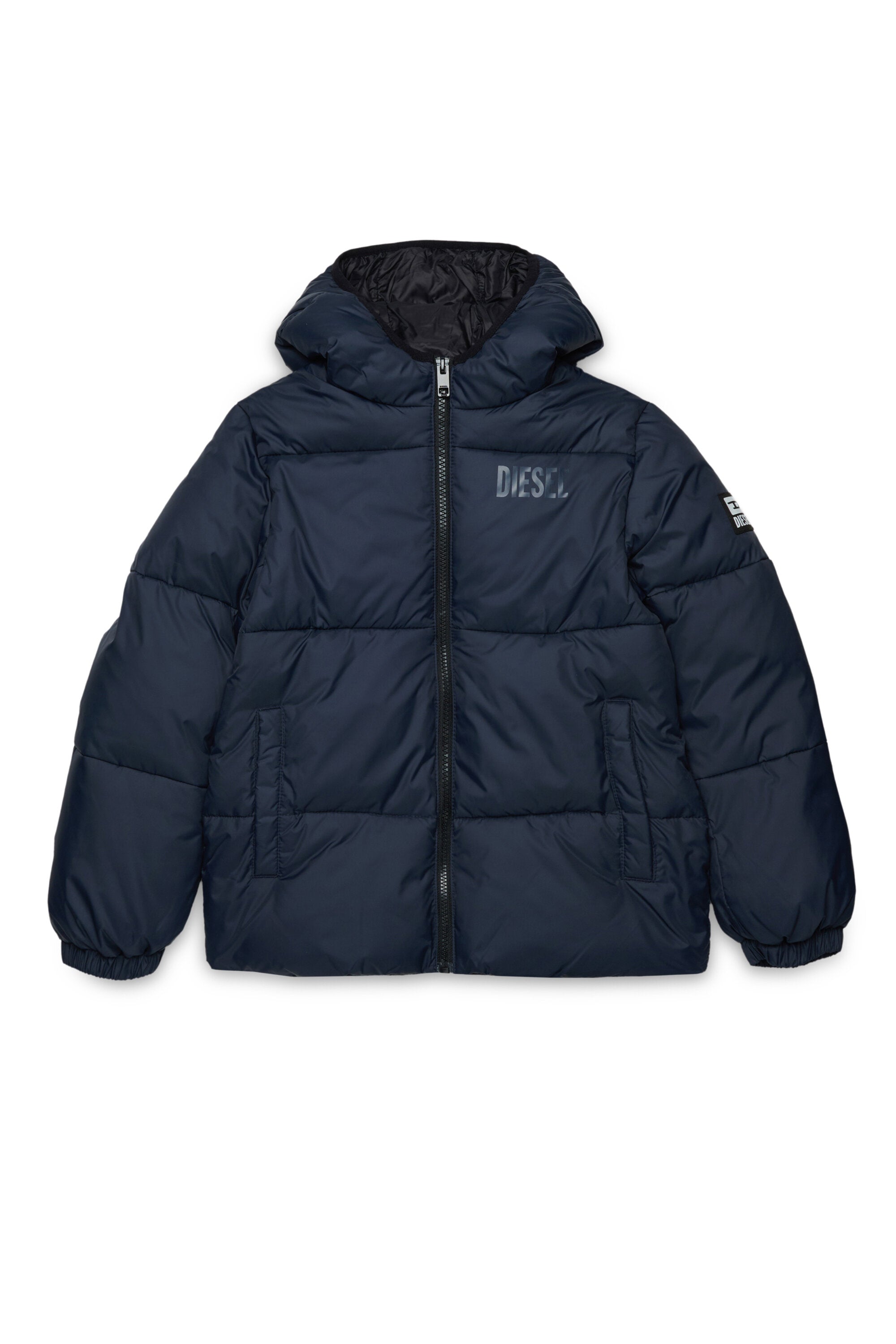 Padded jacket with logo