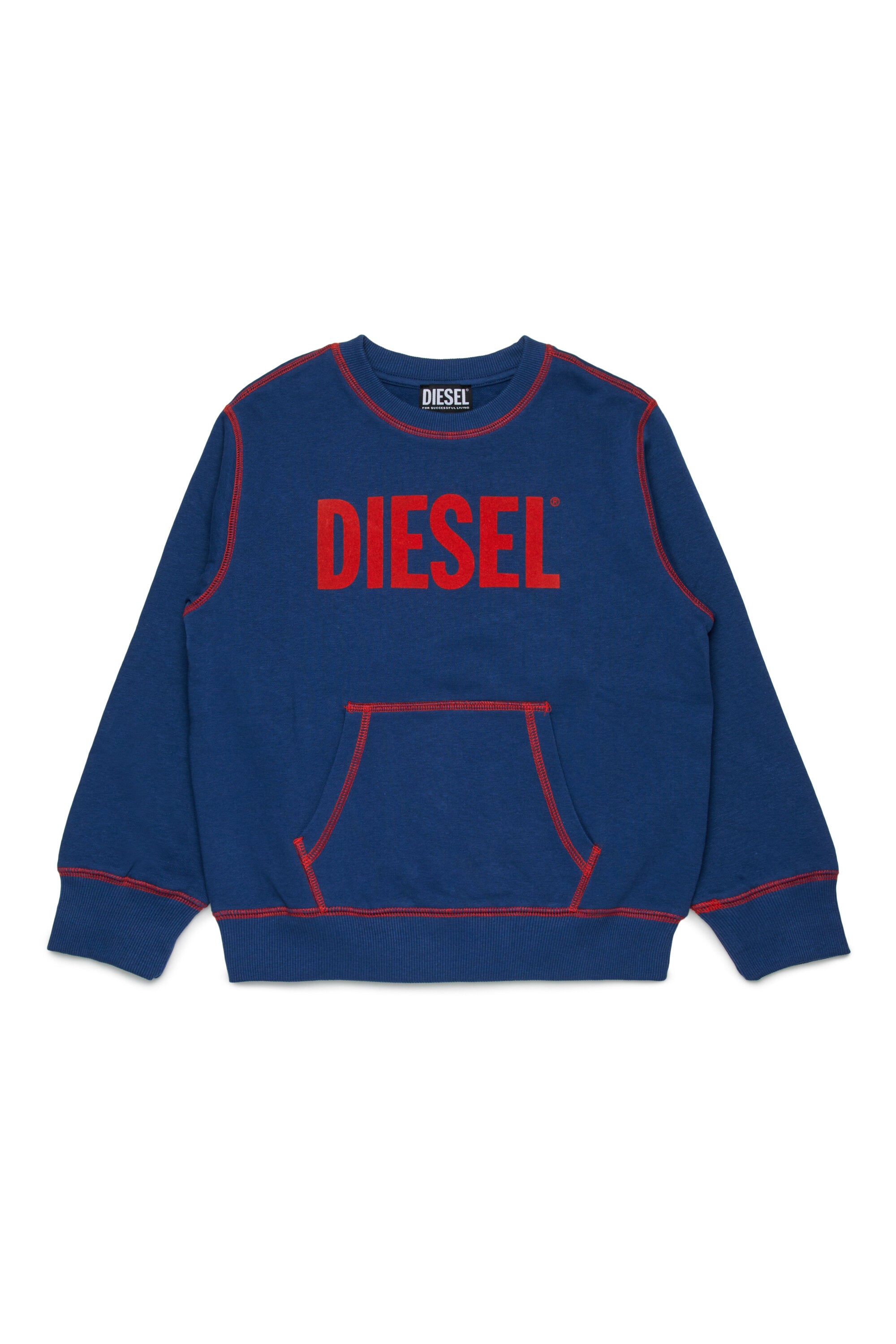 Dieselロゴ入りカンガルーポケット付きスウェット