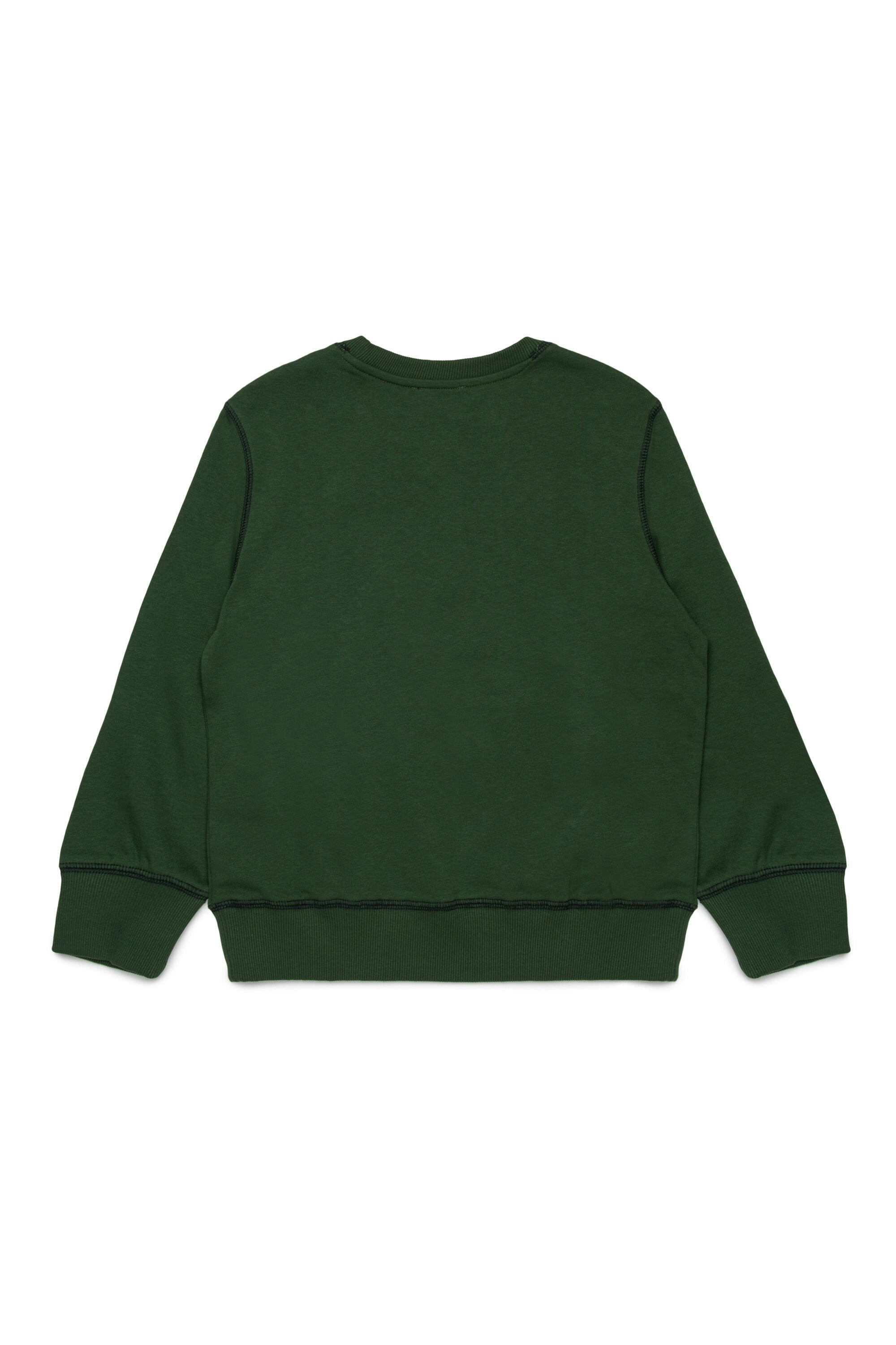 Sweatshirt with Diesel logo and kangaroo pocket