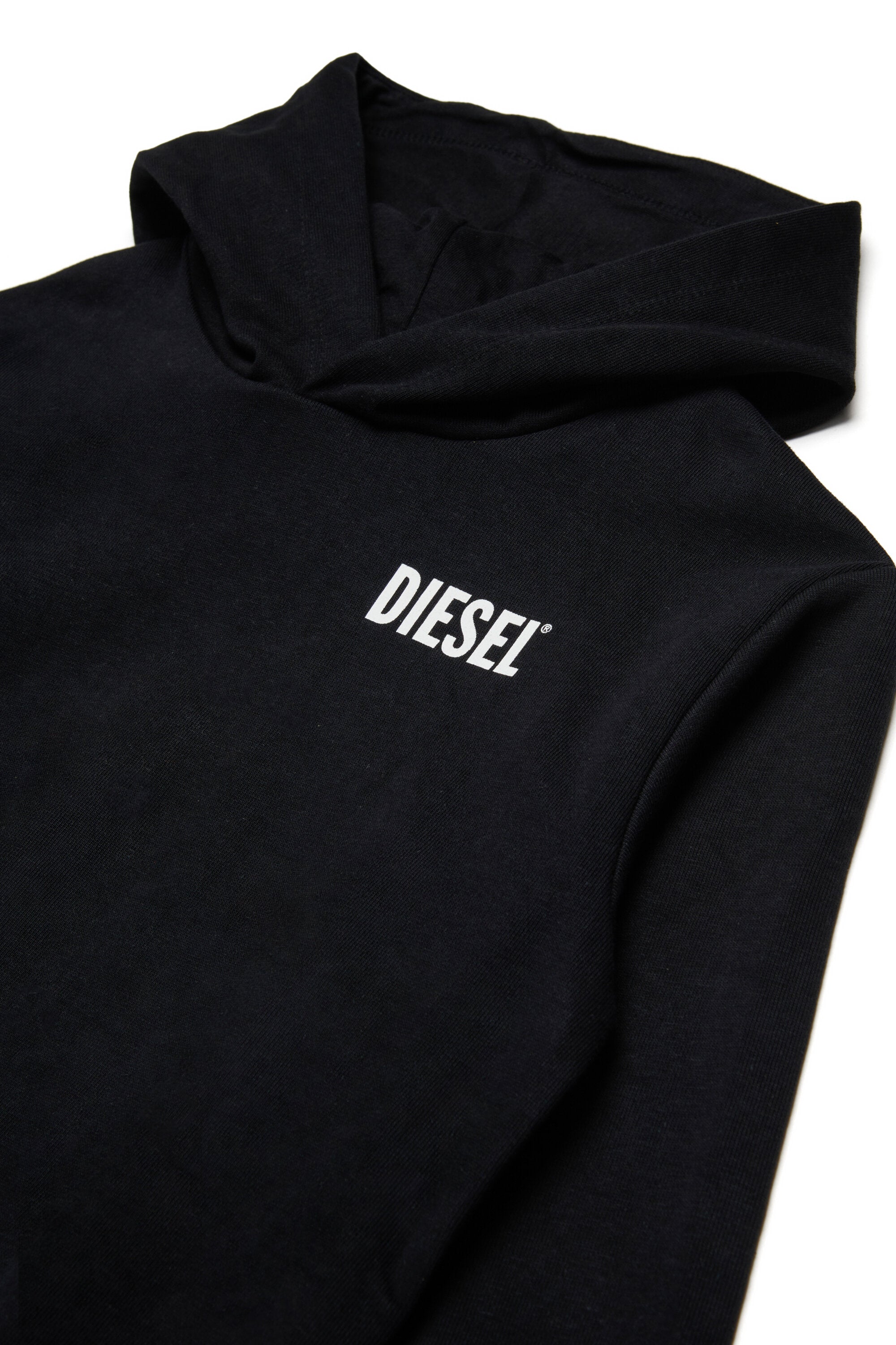 Hooded sweatshirt with Diesel logo