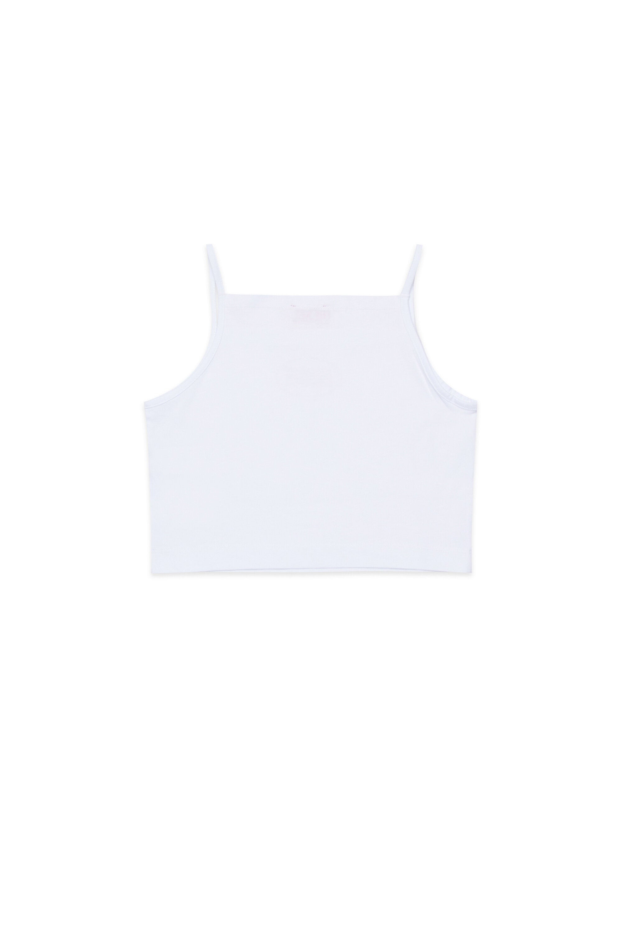 Sleeveless T-shirt with logo