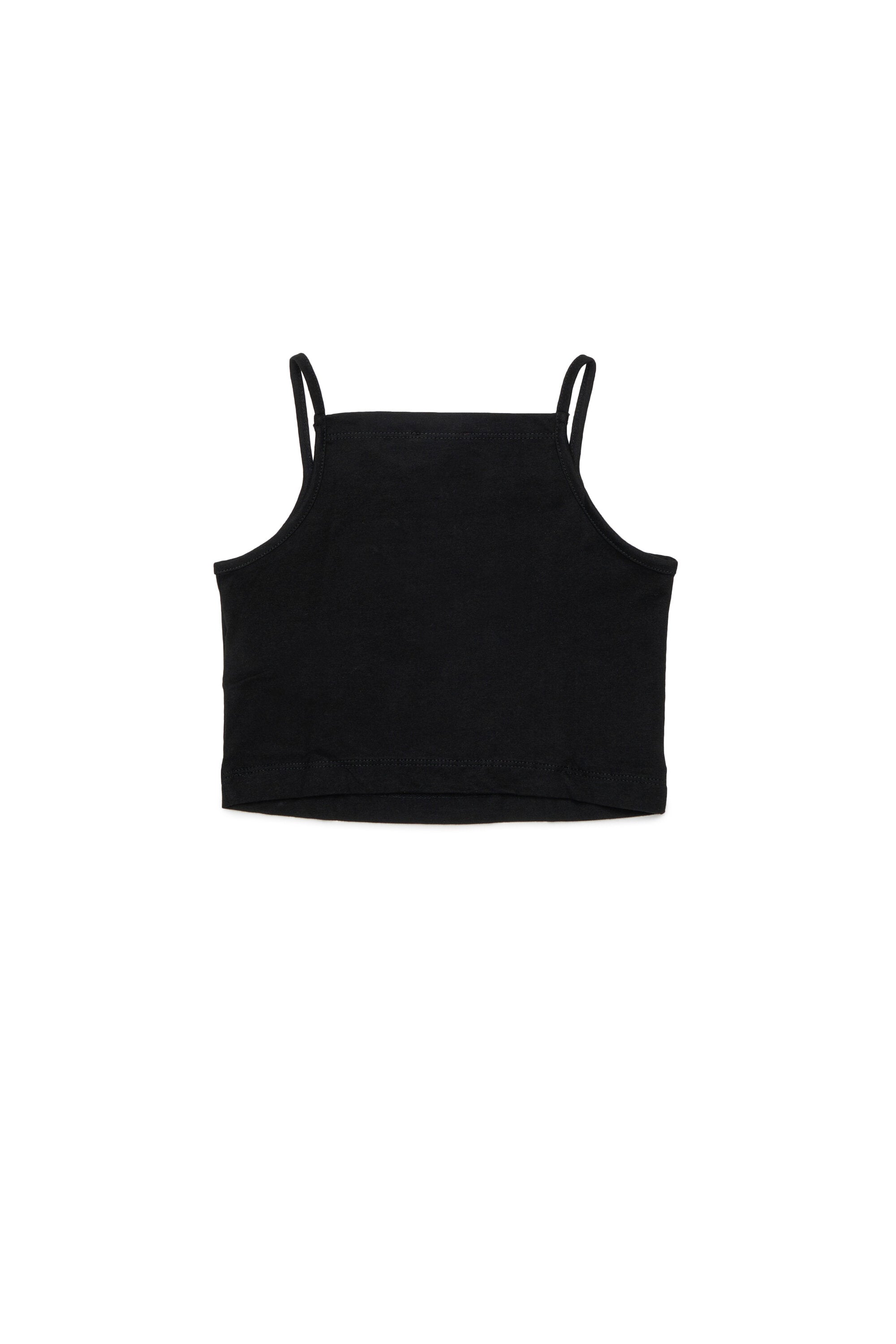 Sleeveless T-shirt with logo