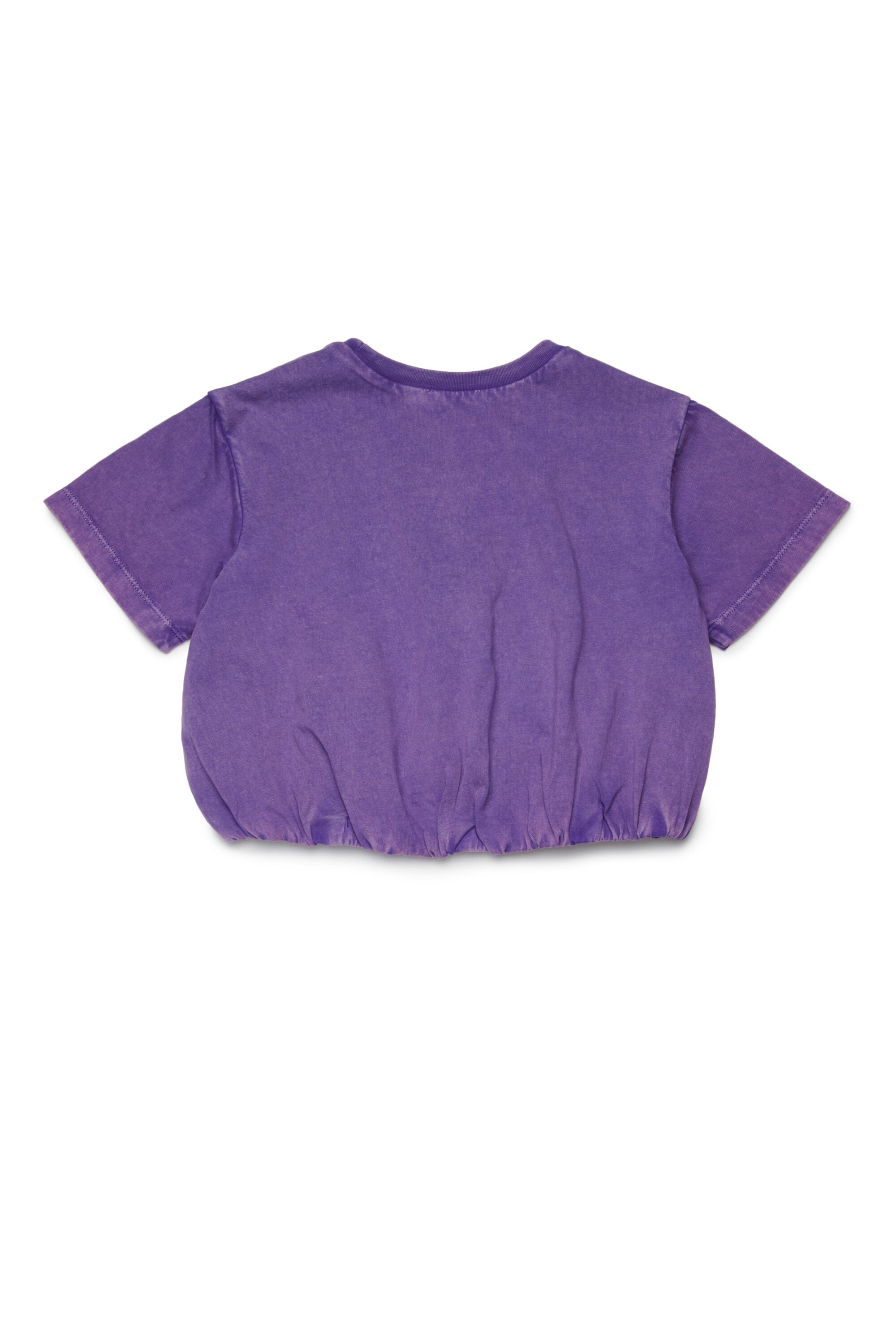 ロゴ刺繍入りクロップドTシャツ