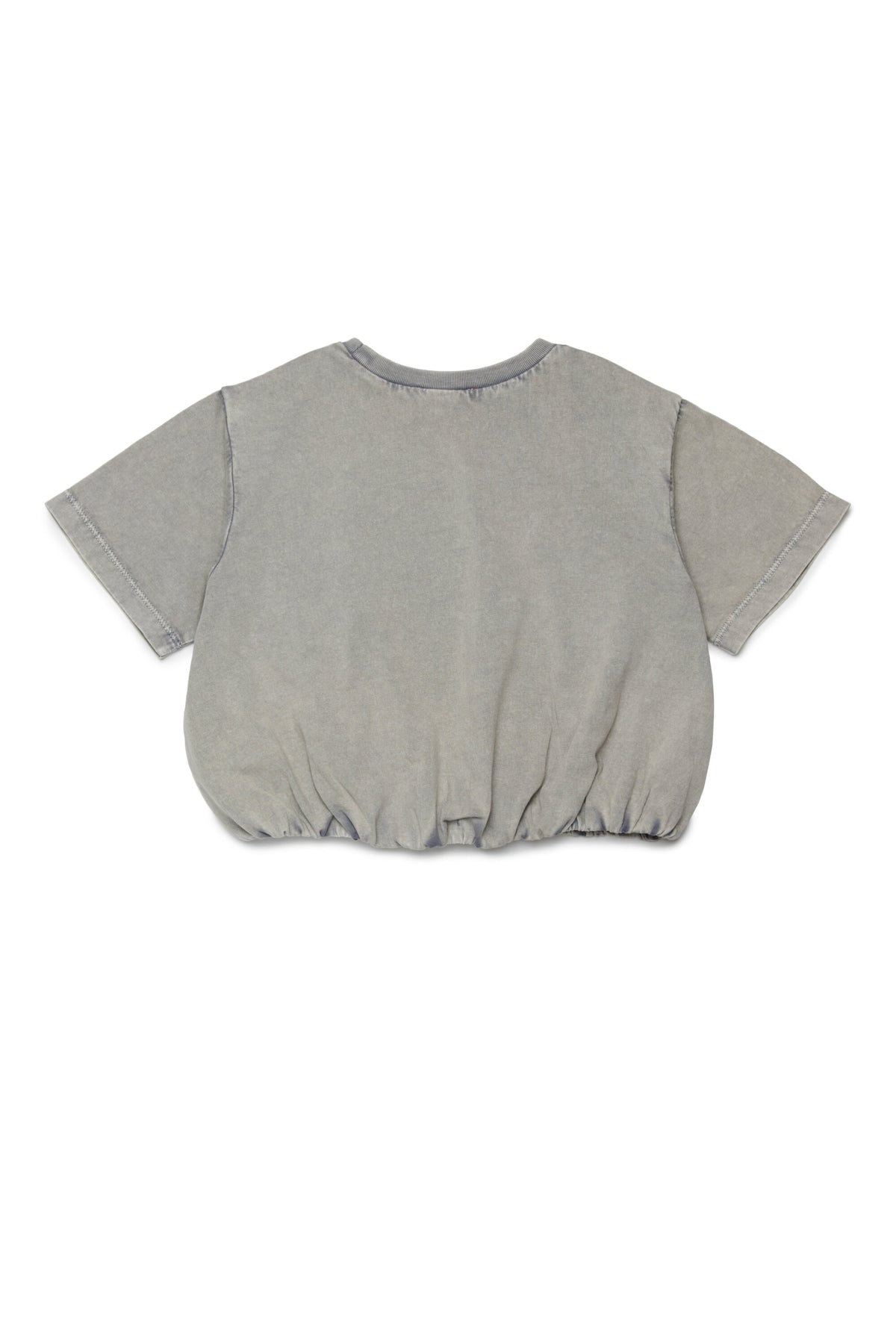 ロゴ刺繍入りクロップドTシャツ