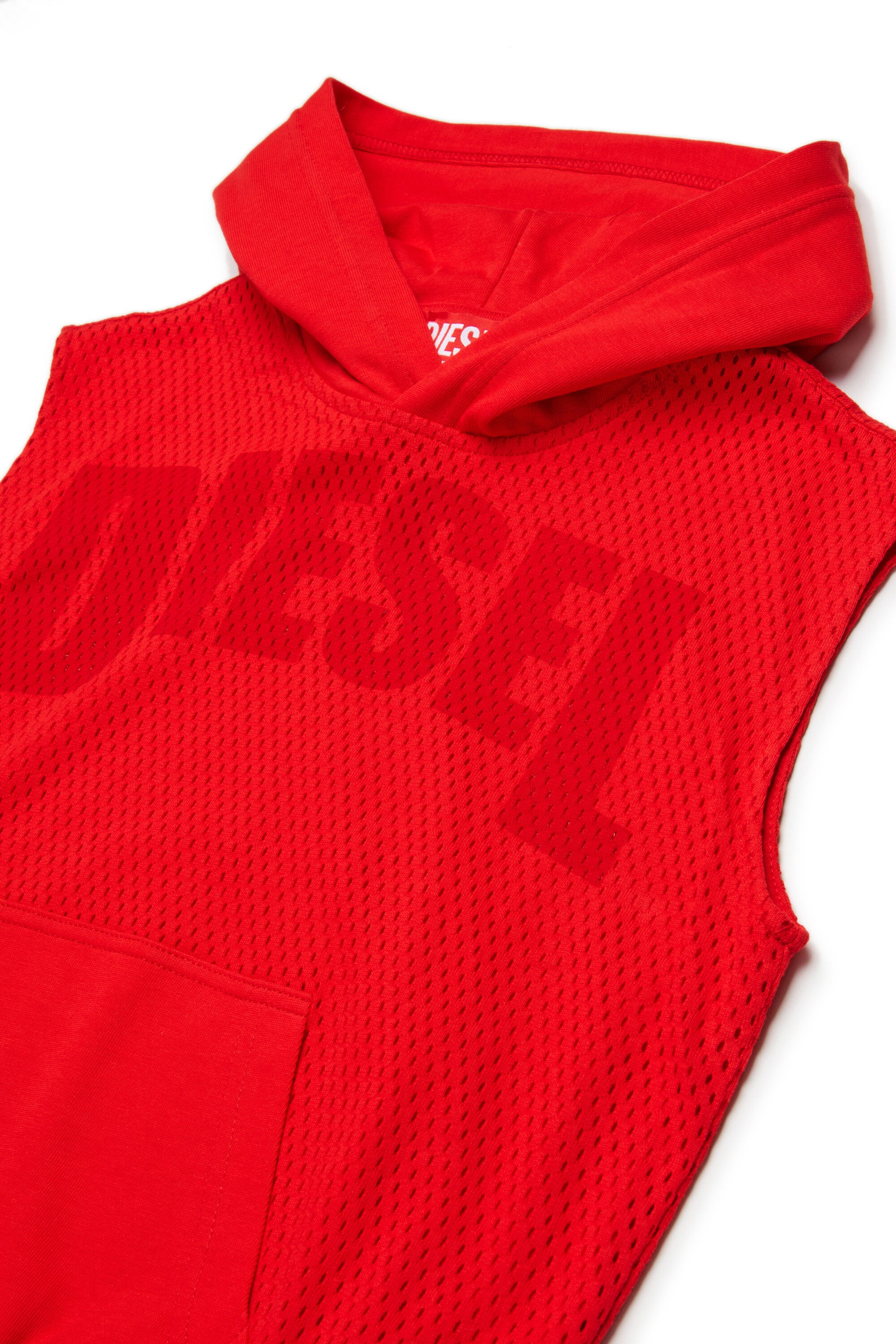 Sleeveless sweatshirt with logo