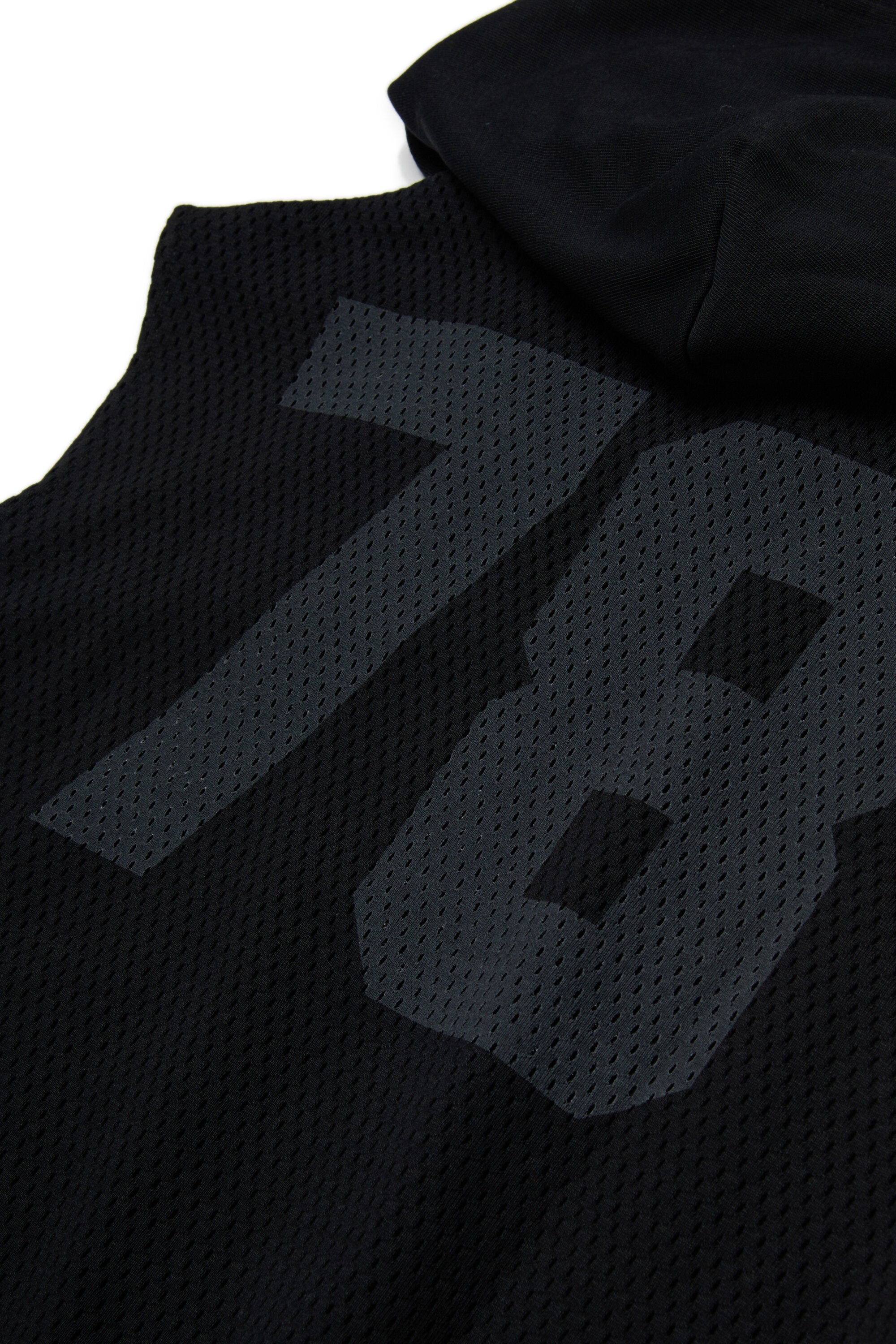 Sleeveless sweatshirt with logo