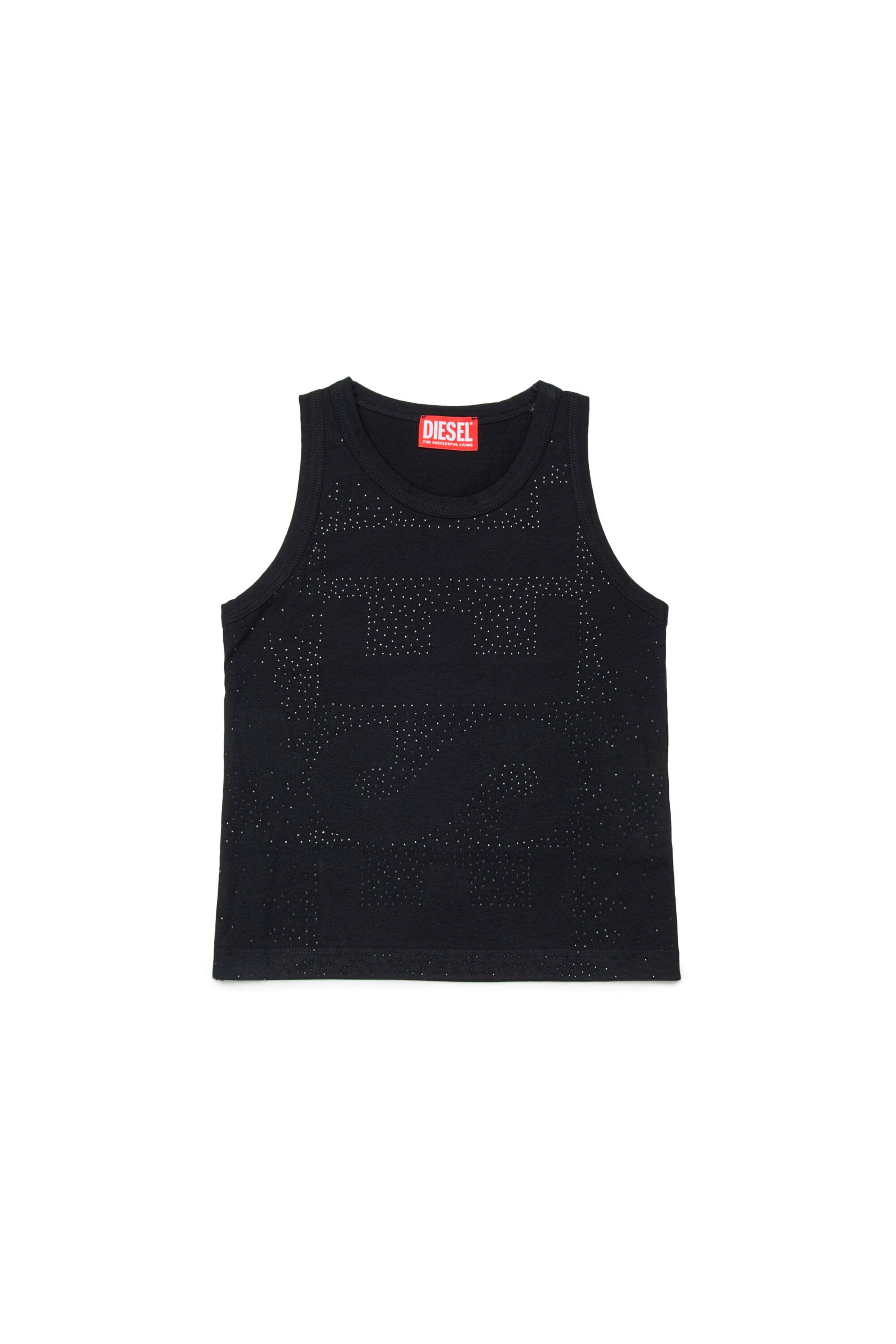 Sleeveless T-shirt with logo