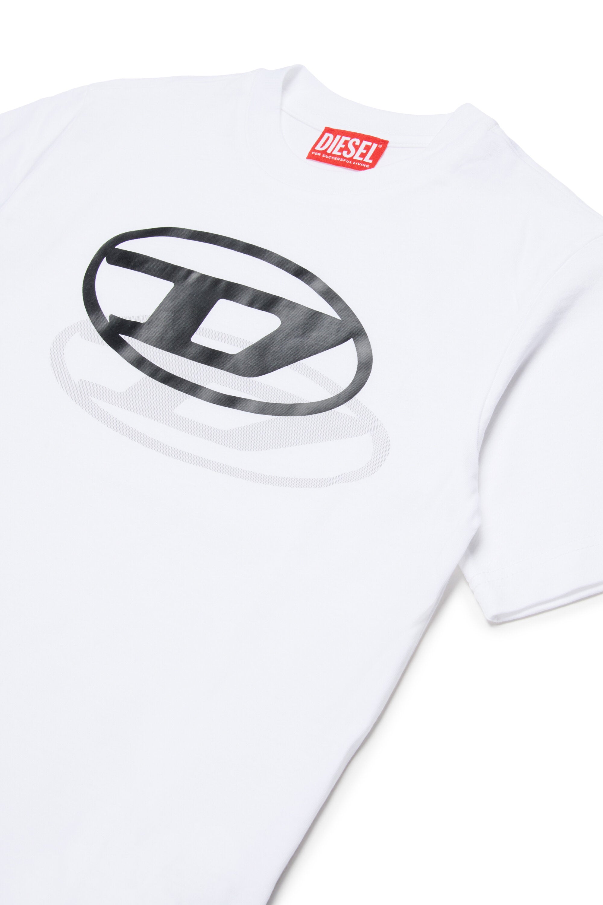 オーバルDロゴプリントTシャツ