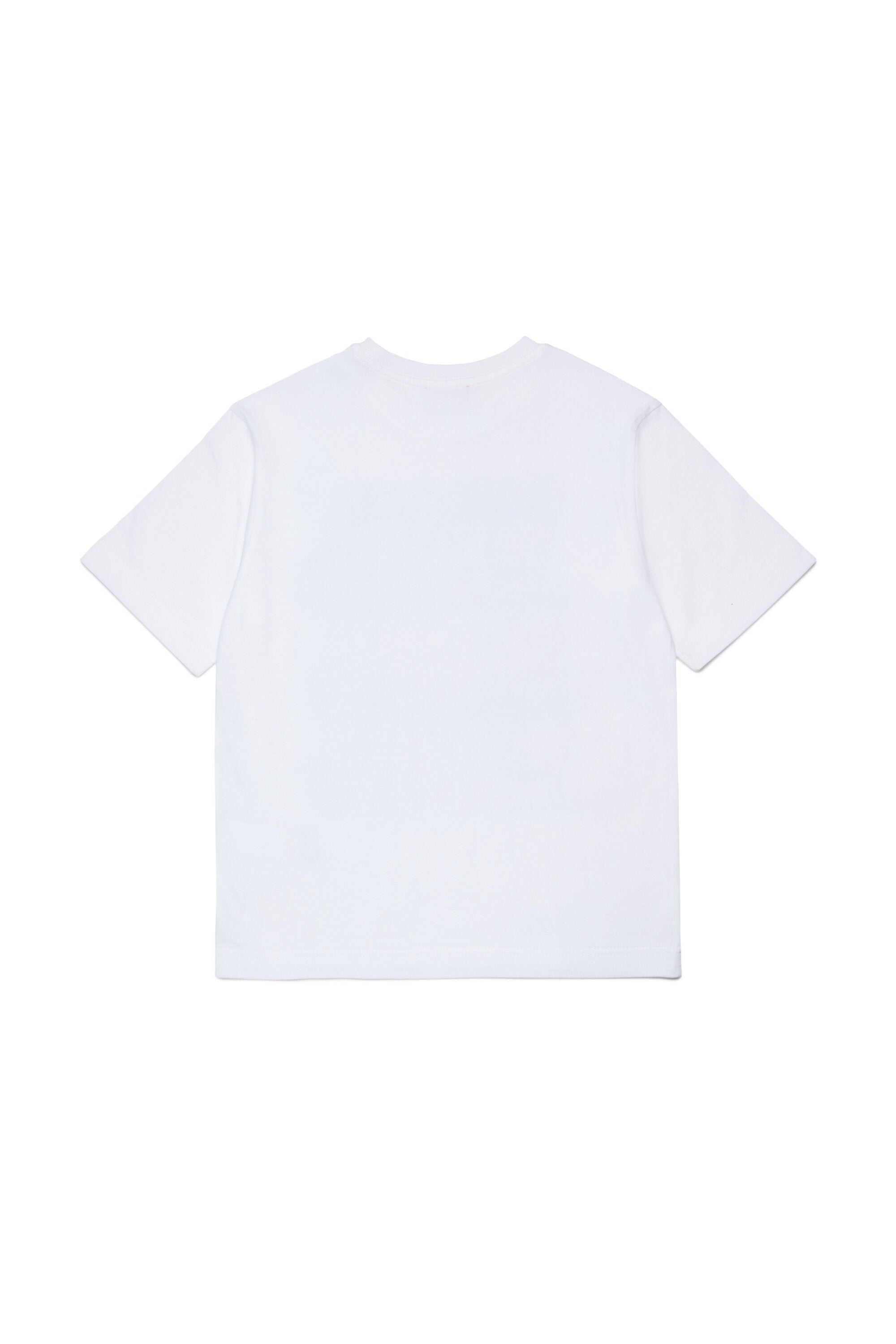 波状ロゴ入りTシャツ