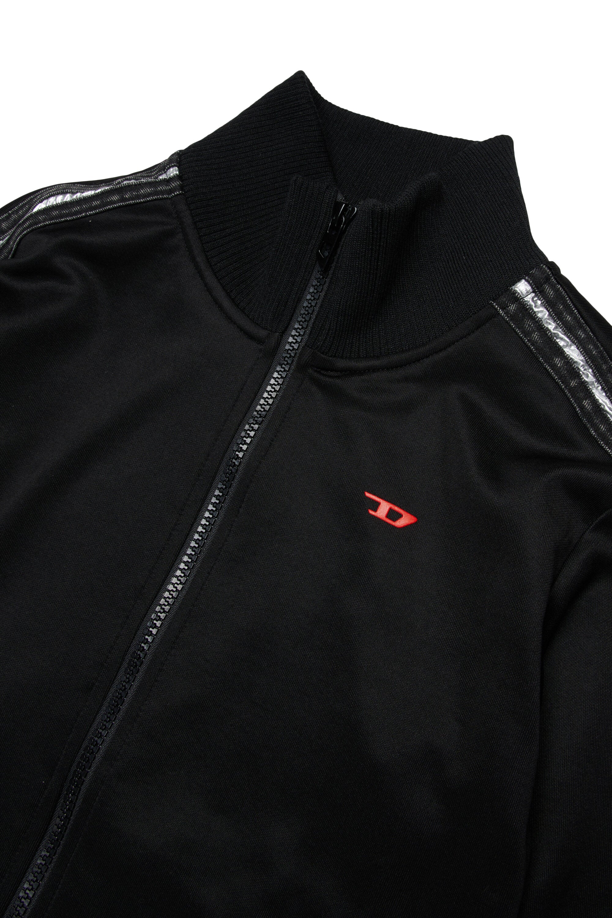 ロゴ入りフルジップスウェット