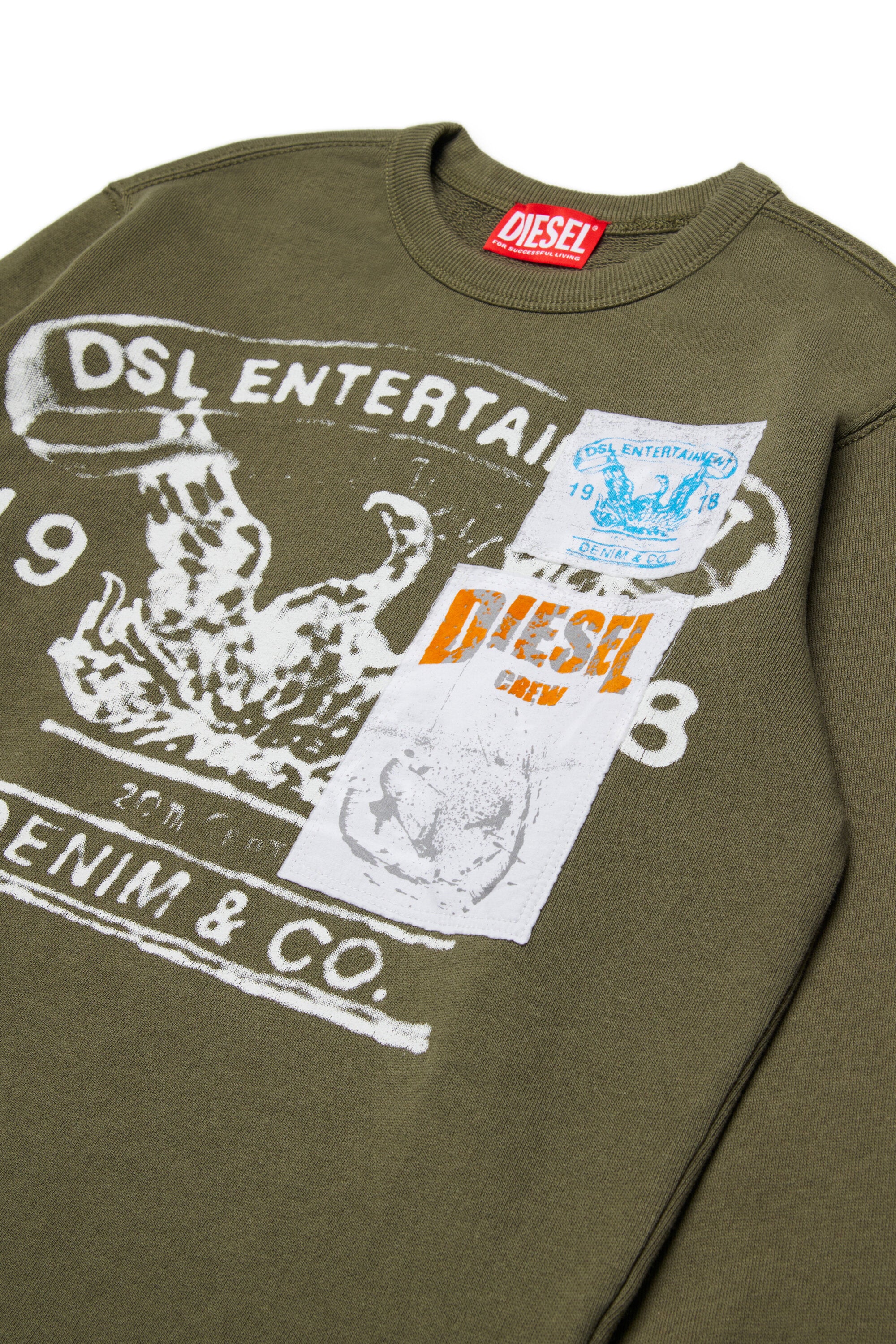 ロゴ入りクルーネック スウェット