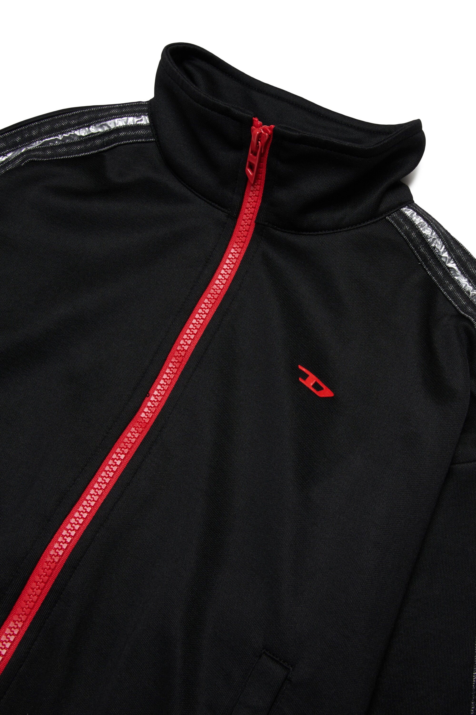 ロゴ入りフルジップスウェット