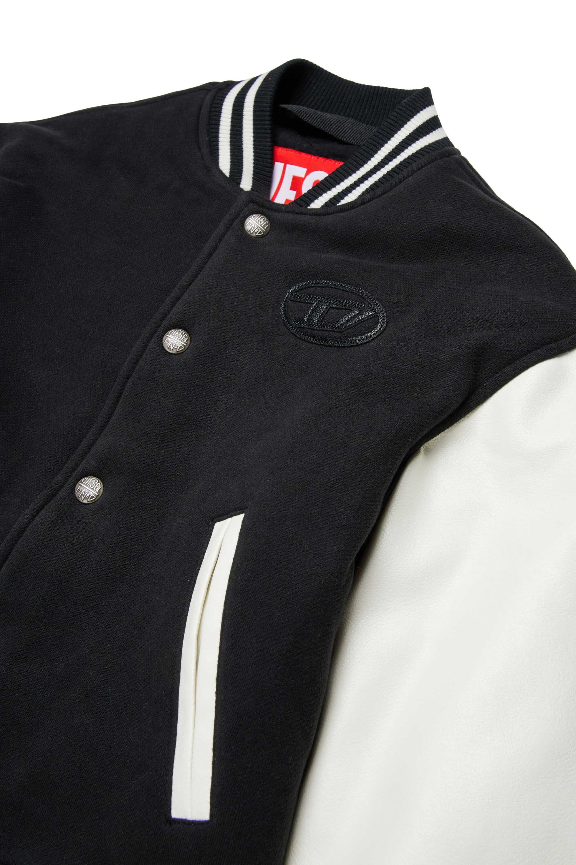Bomber jacket with printed logo