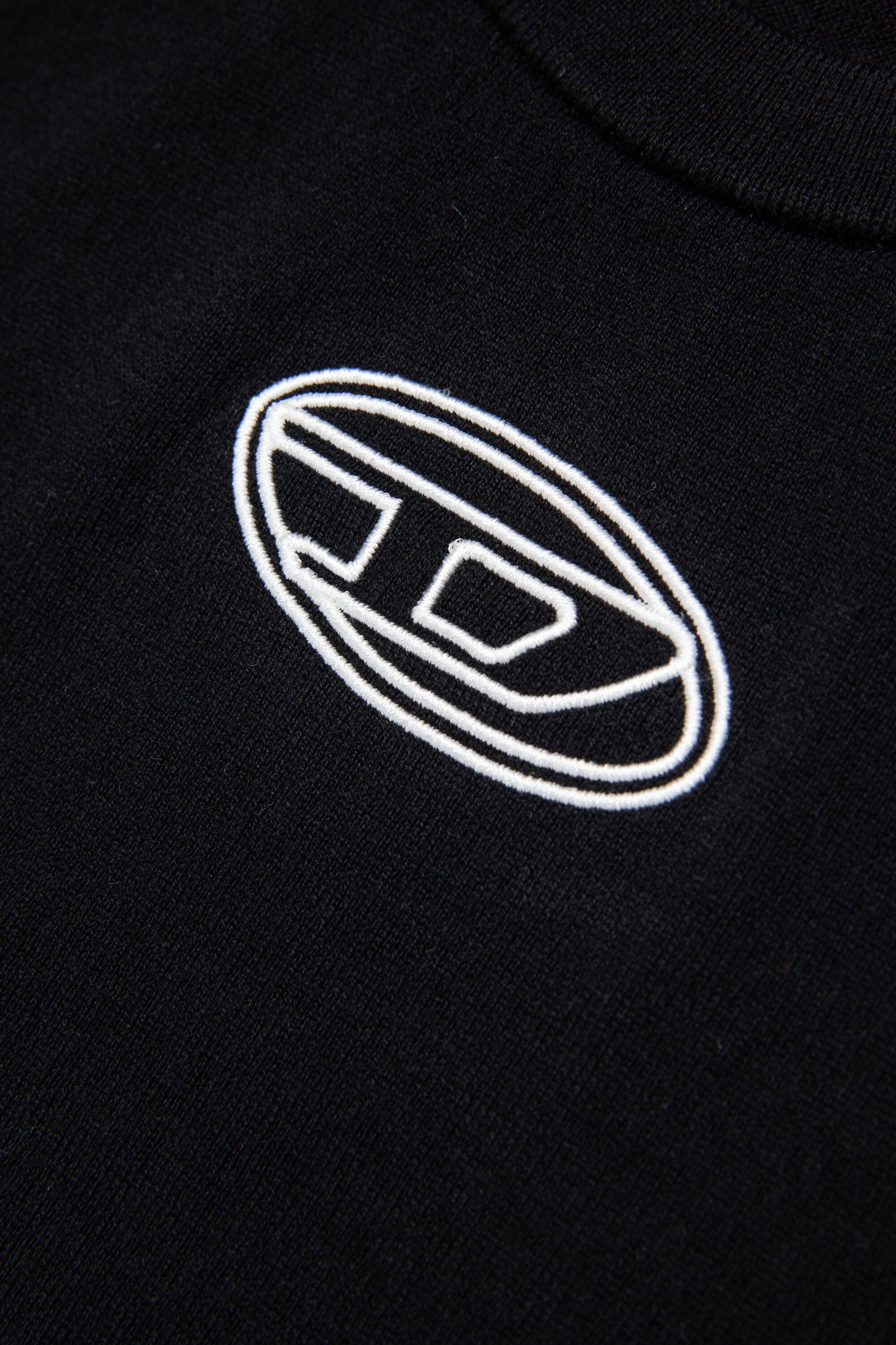 Crew-neck pullover with Oval D logo