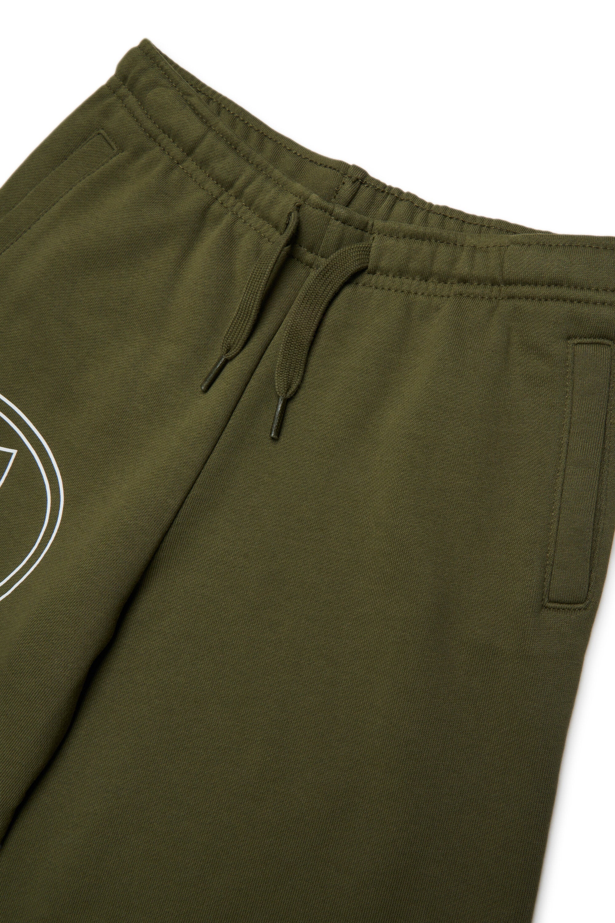 Fleece shorts with logo