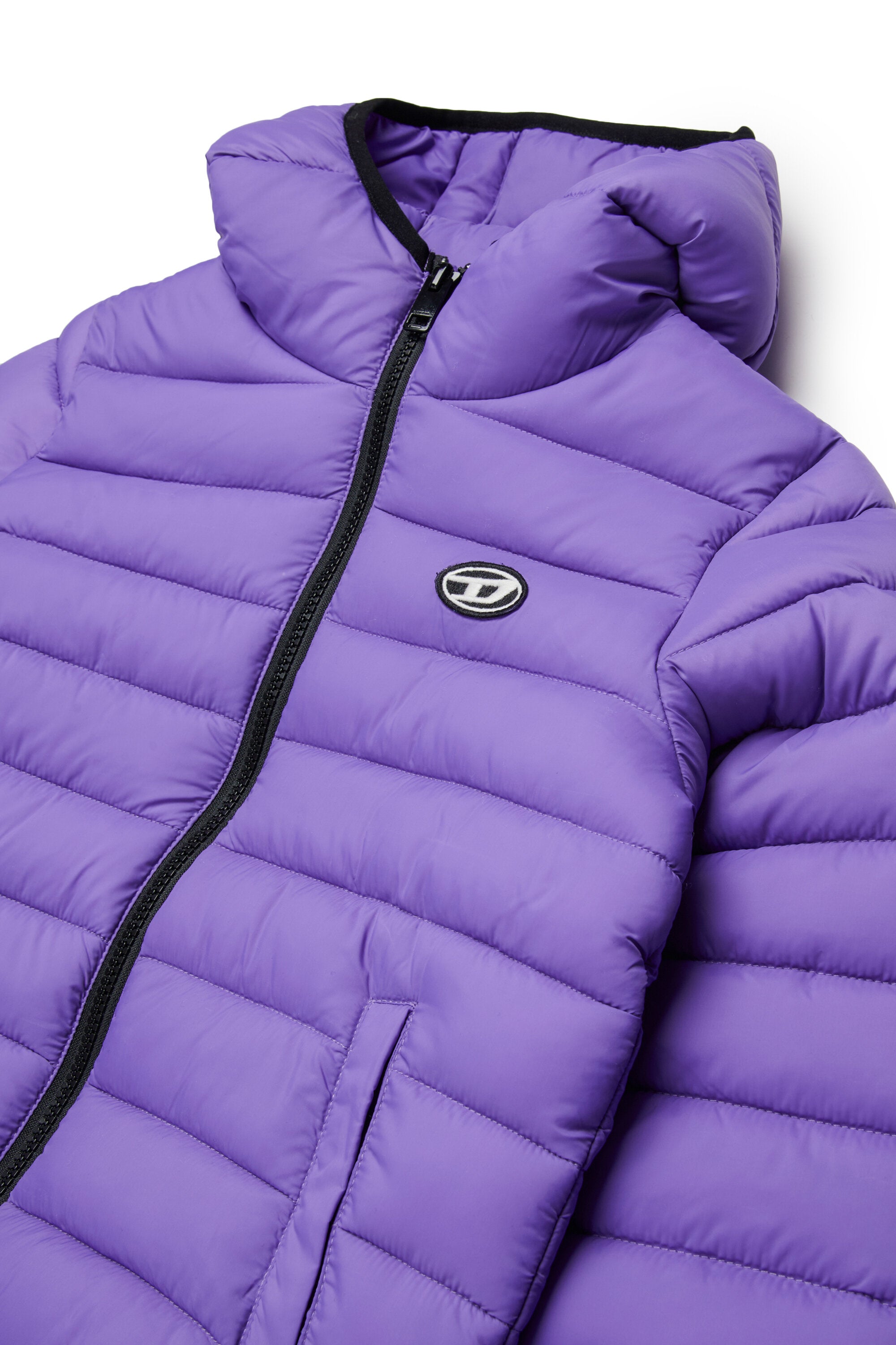 Padded jacket with printed logo