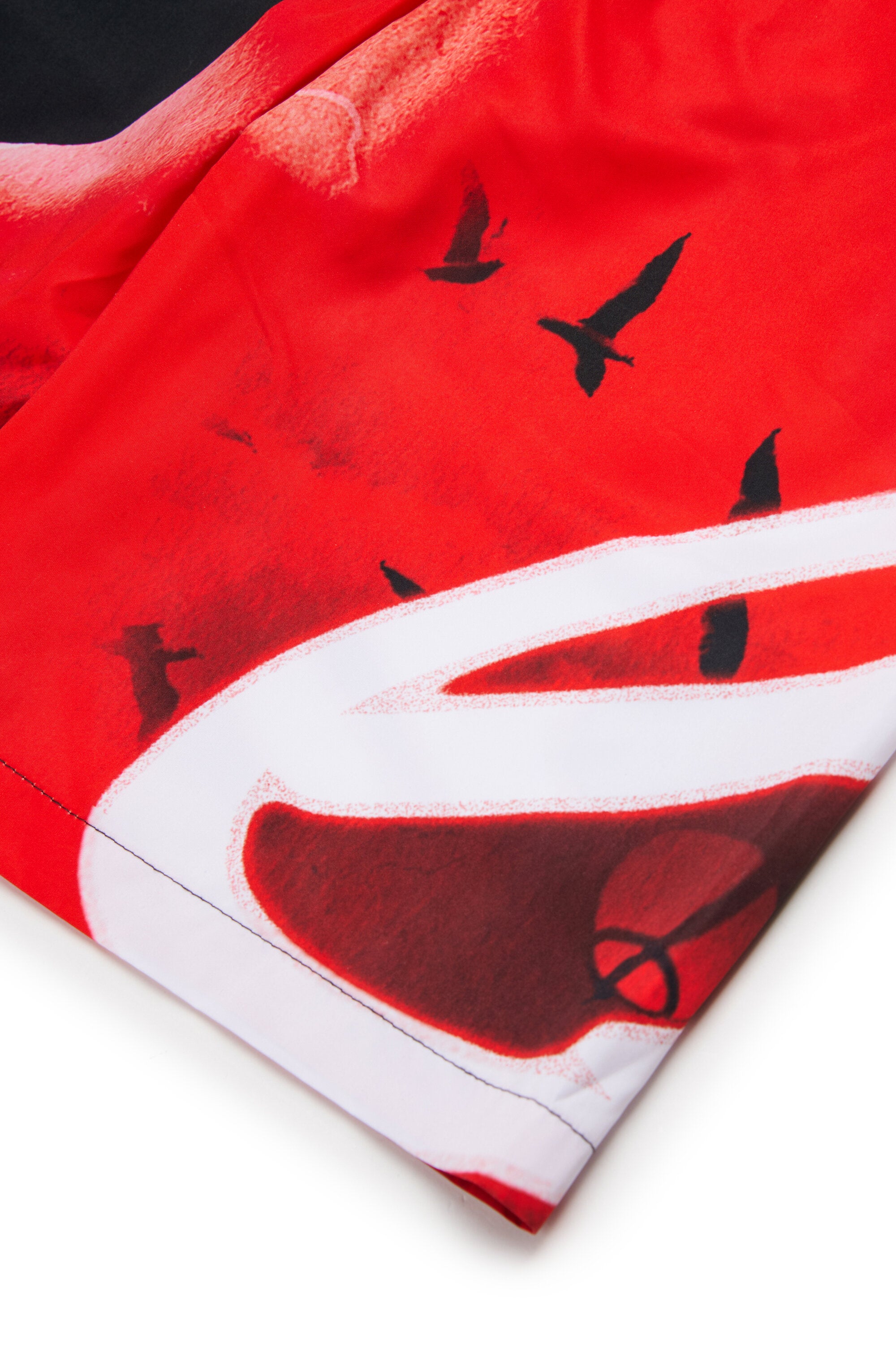 ロゴ入りボクサー水着