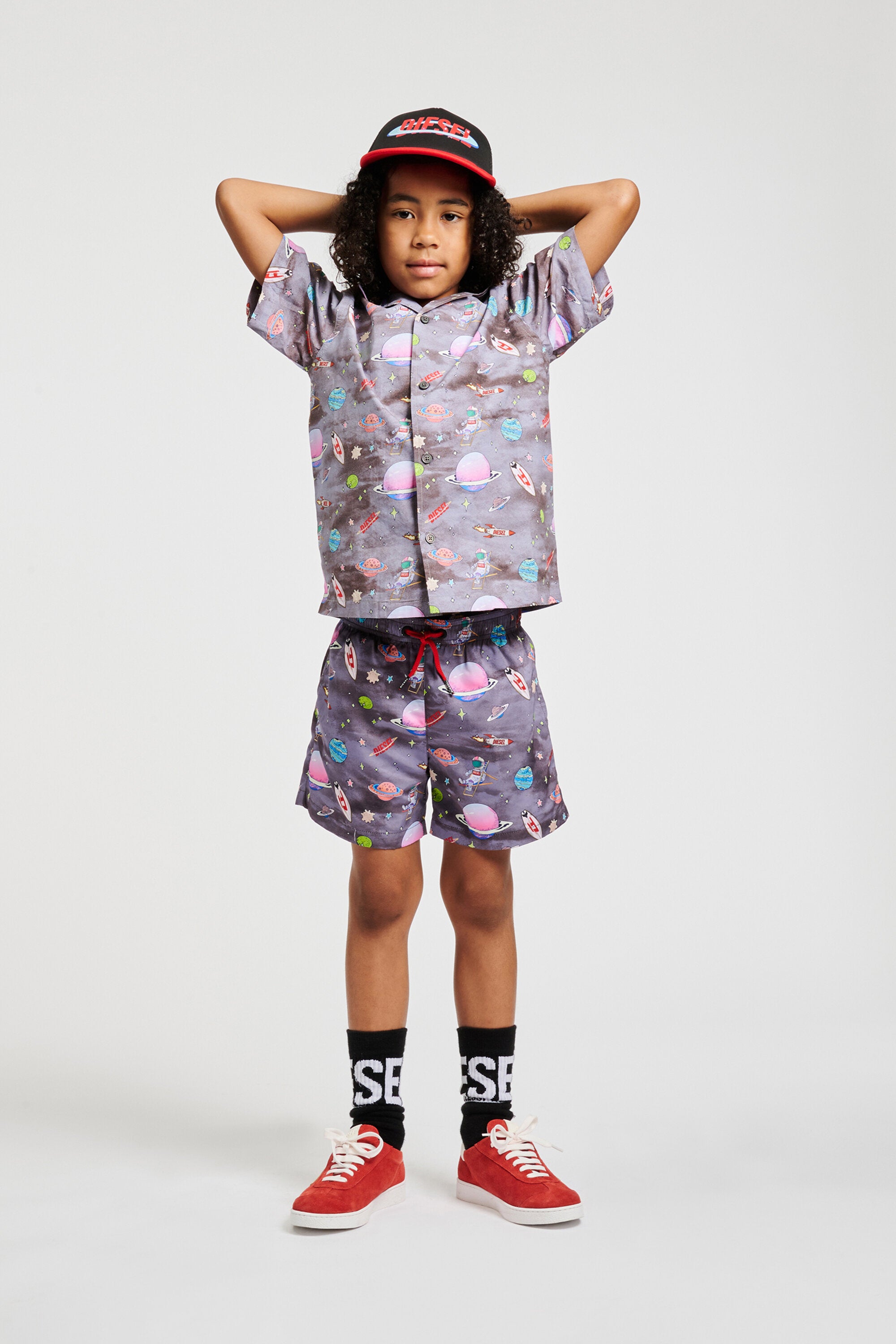 オールオーバープリントボクサー水着