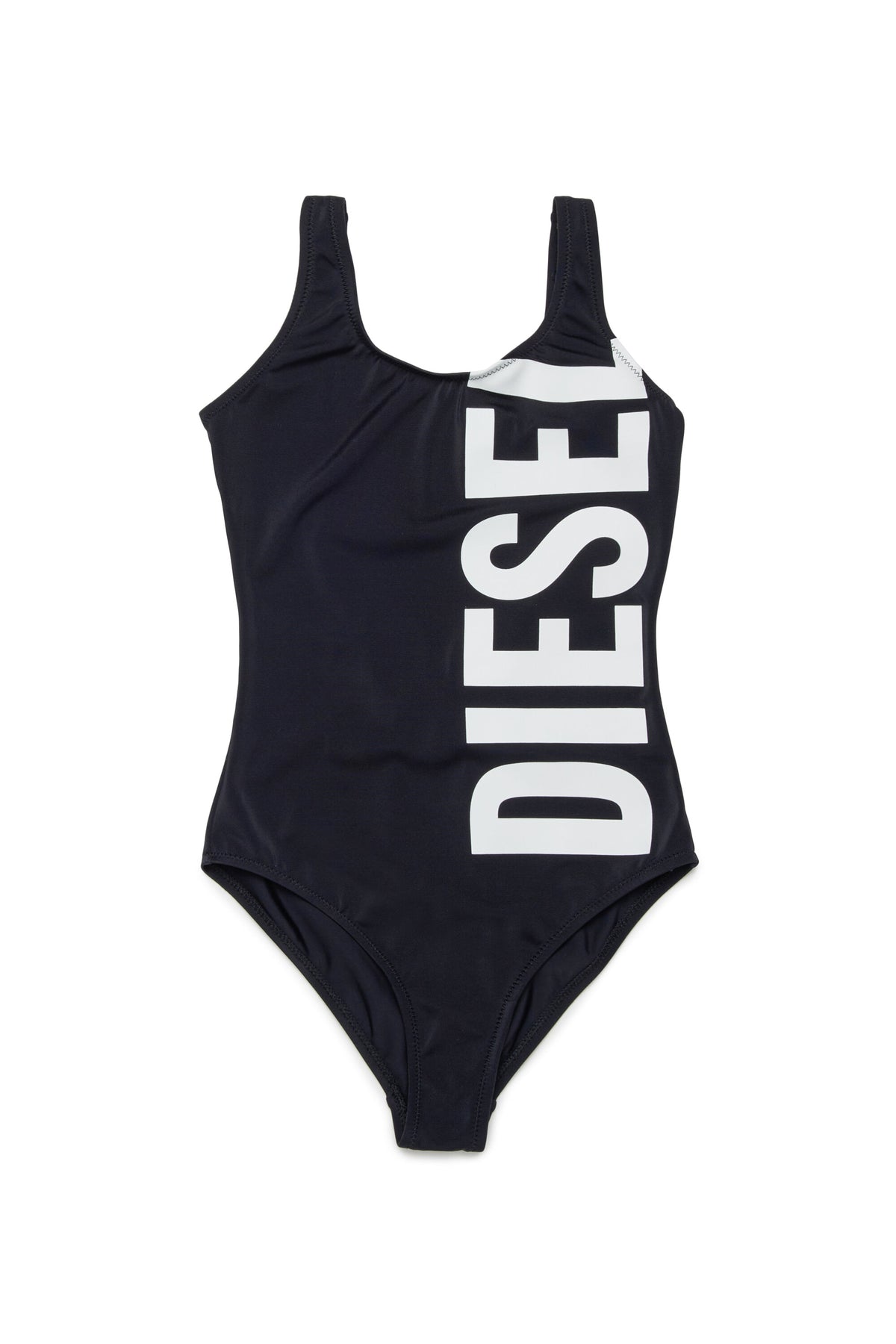 One-piece swimsuit with logo