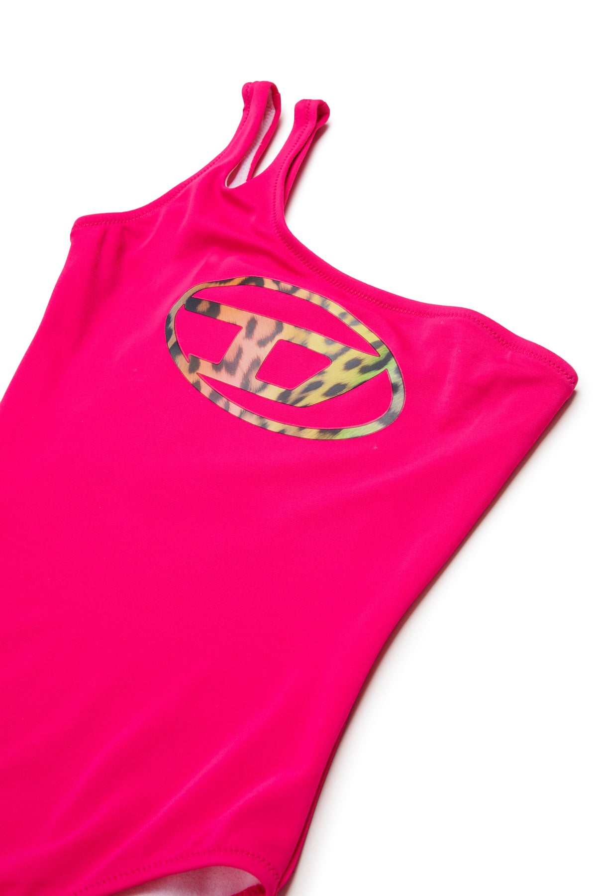 One-piece swimsuit with logo
