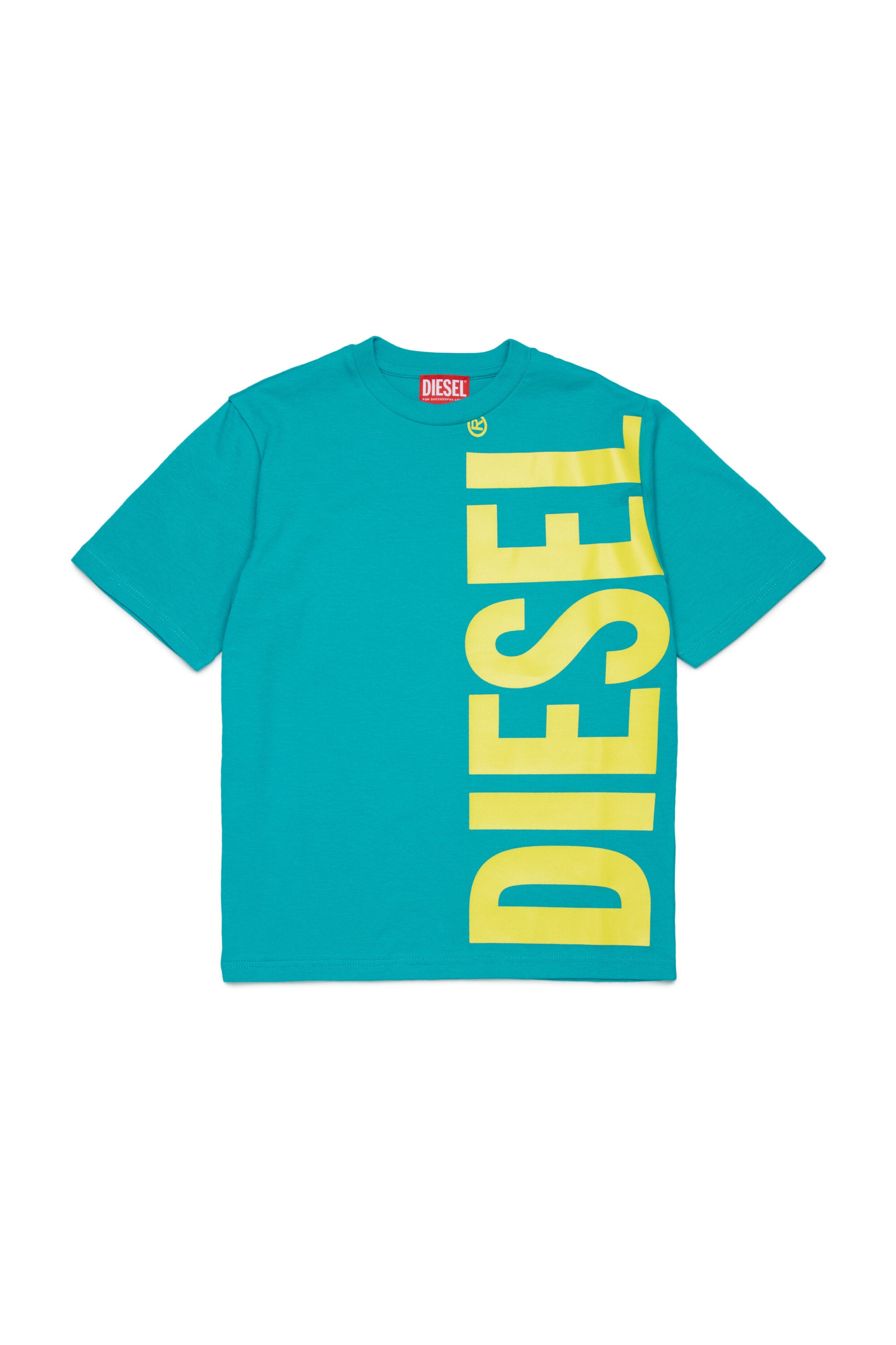縦型ロゴ入りTシャツ