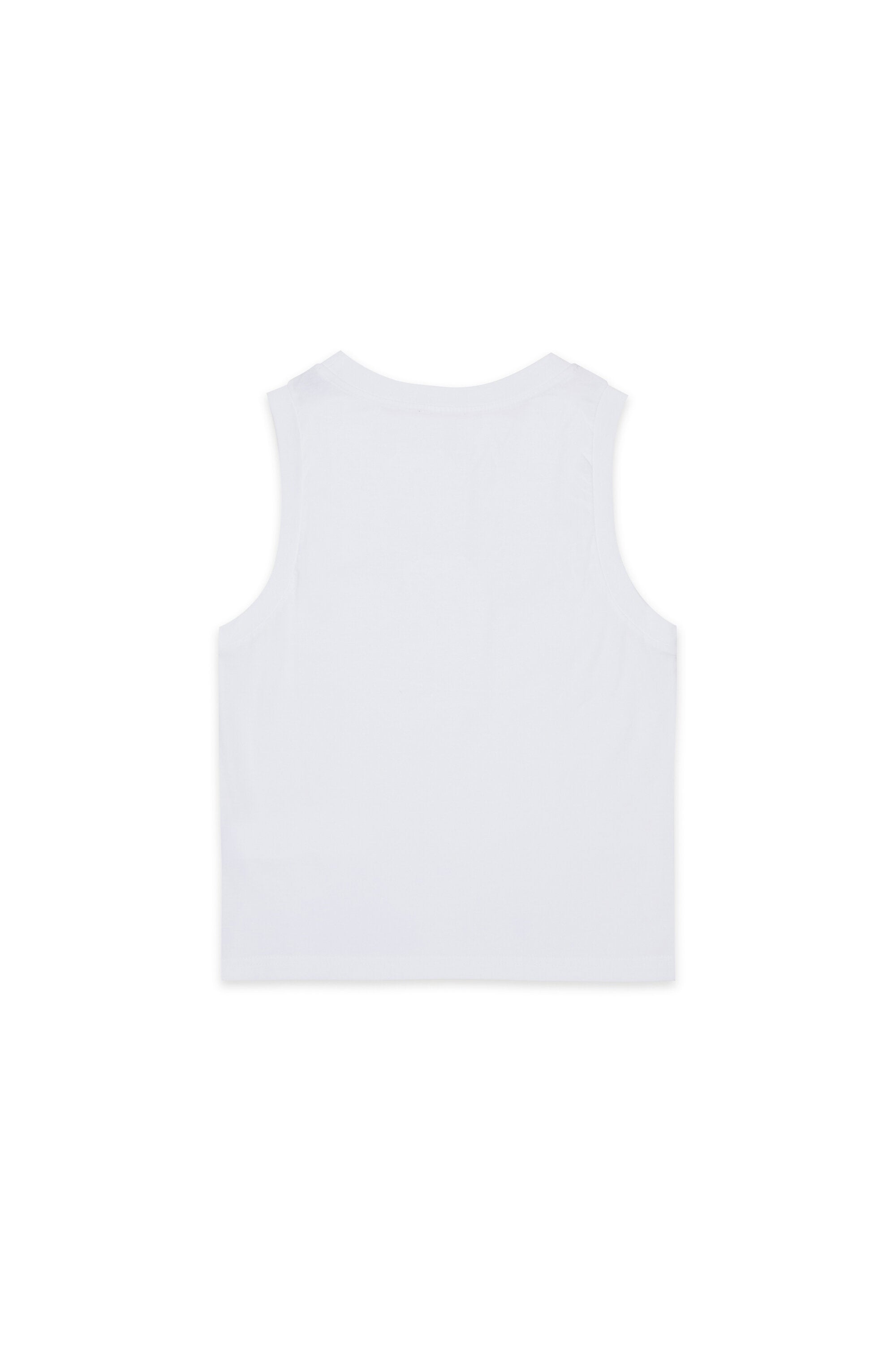 Sleeveless t-shirt with logo