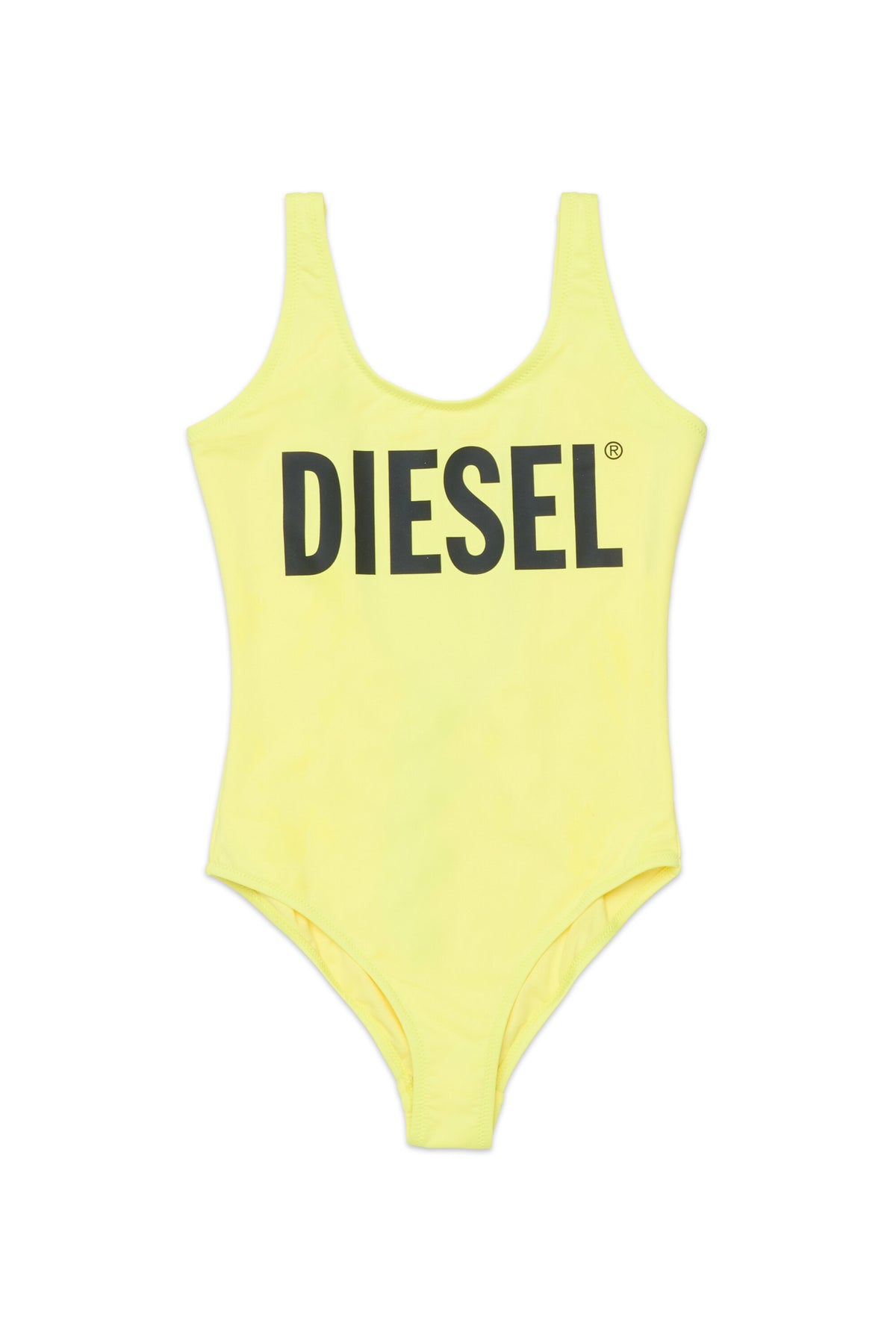 One-piece swimsuit with logo