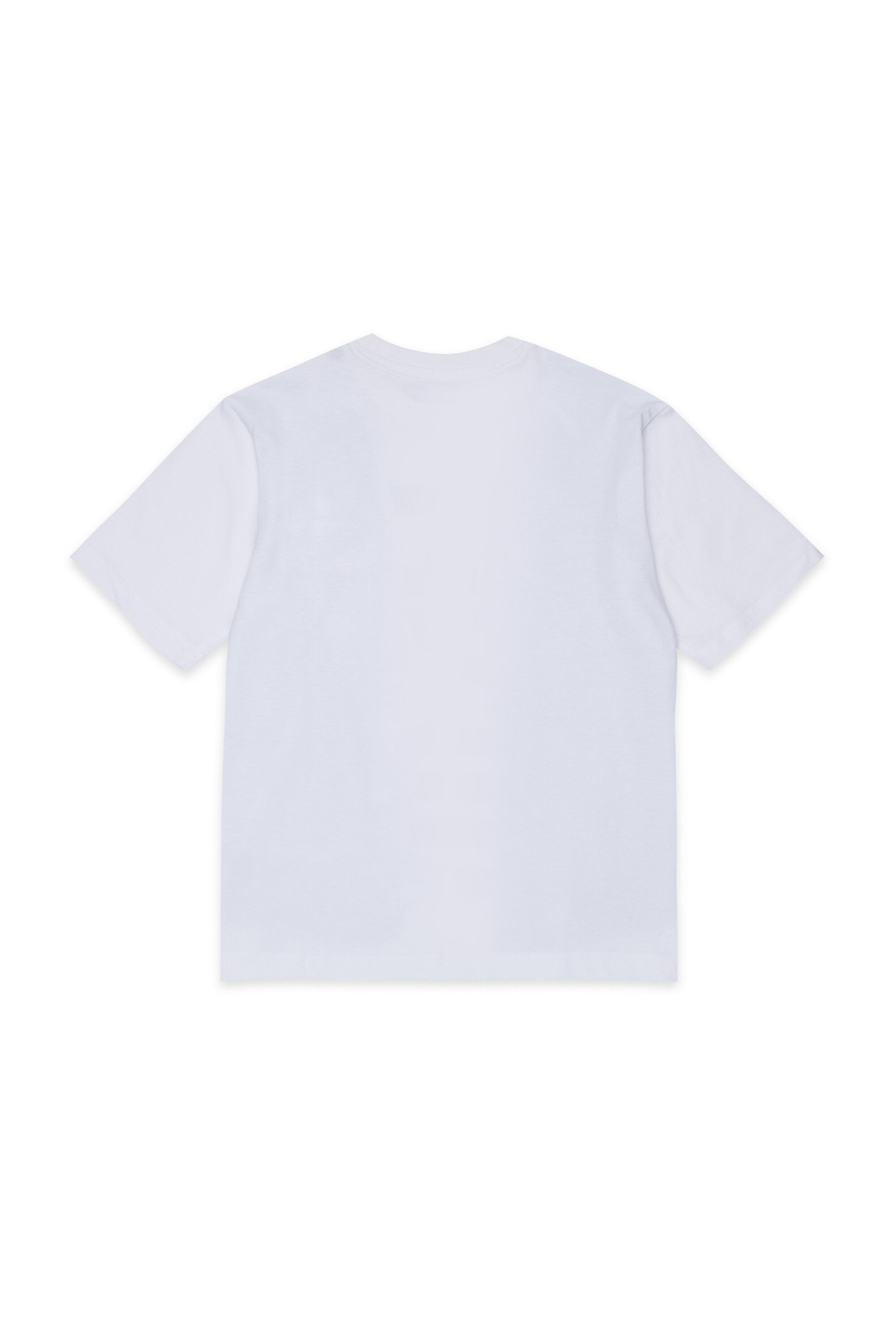 デニム風プリントロゴ入りTシャツ