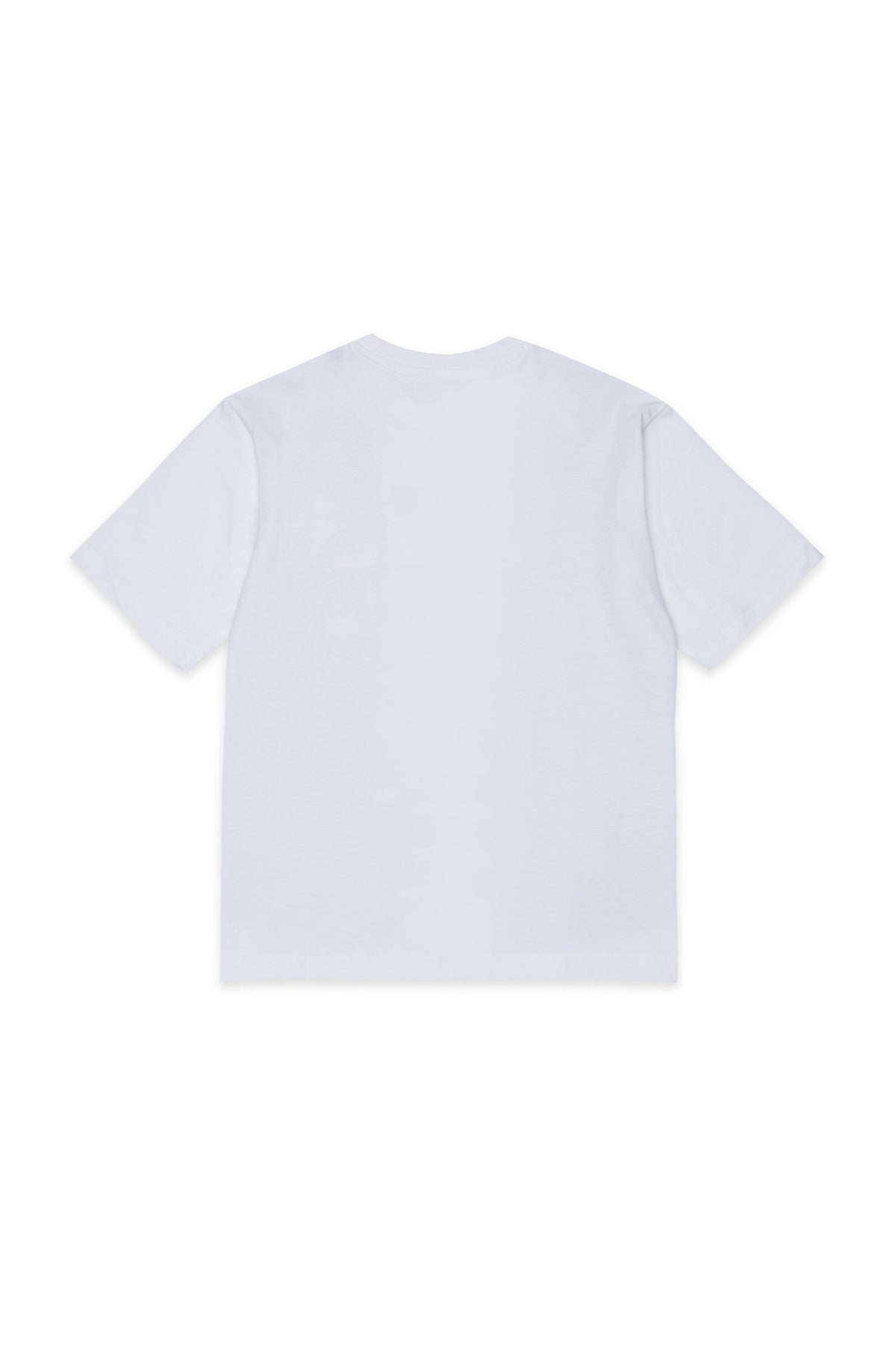 Denim-effect print T-shirt with logo