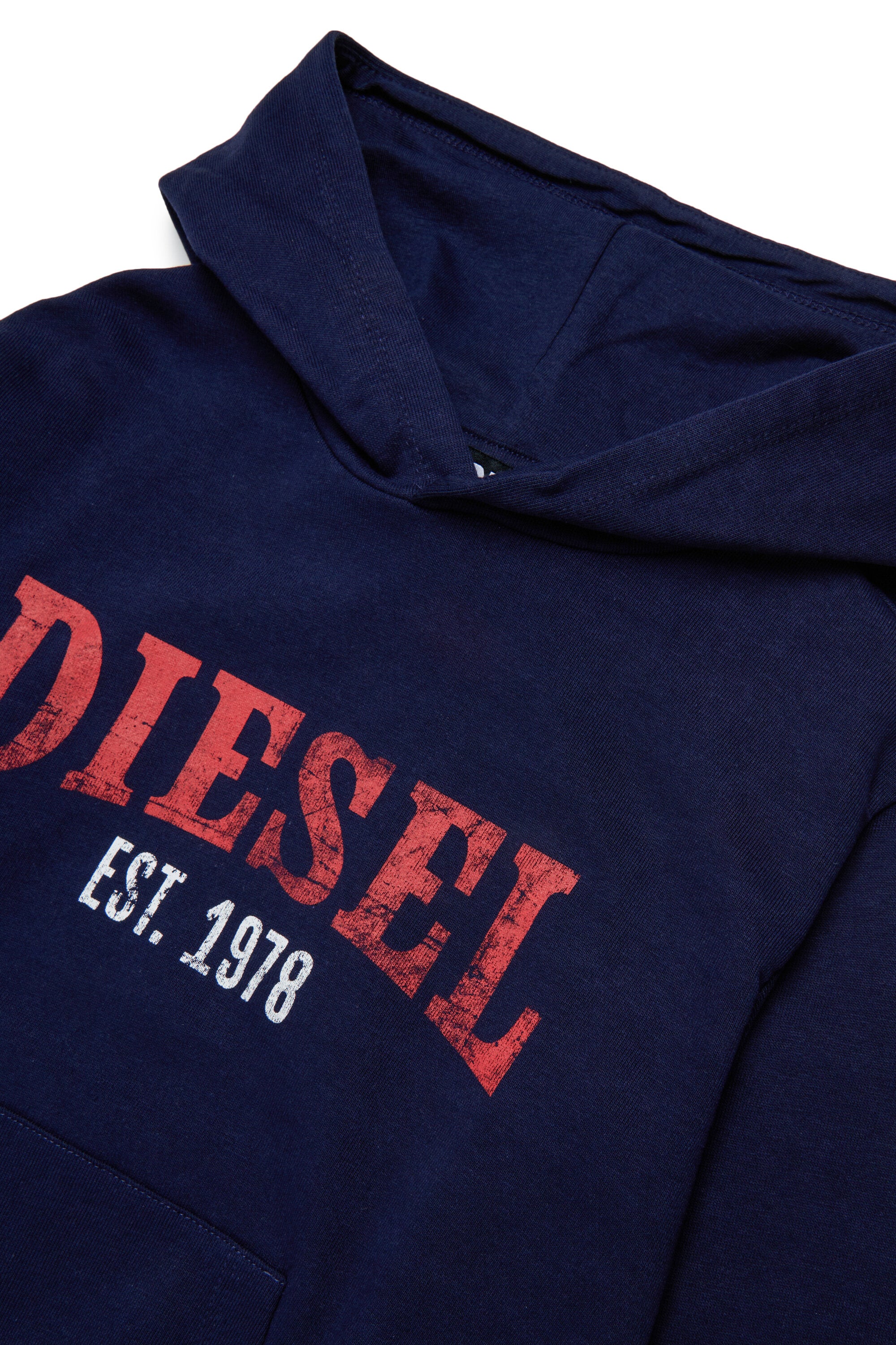 ロゴ入りフード付きスウェット