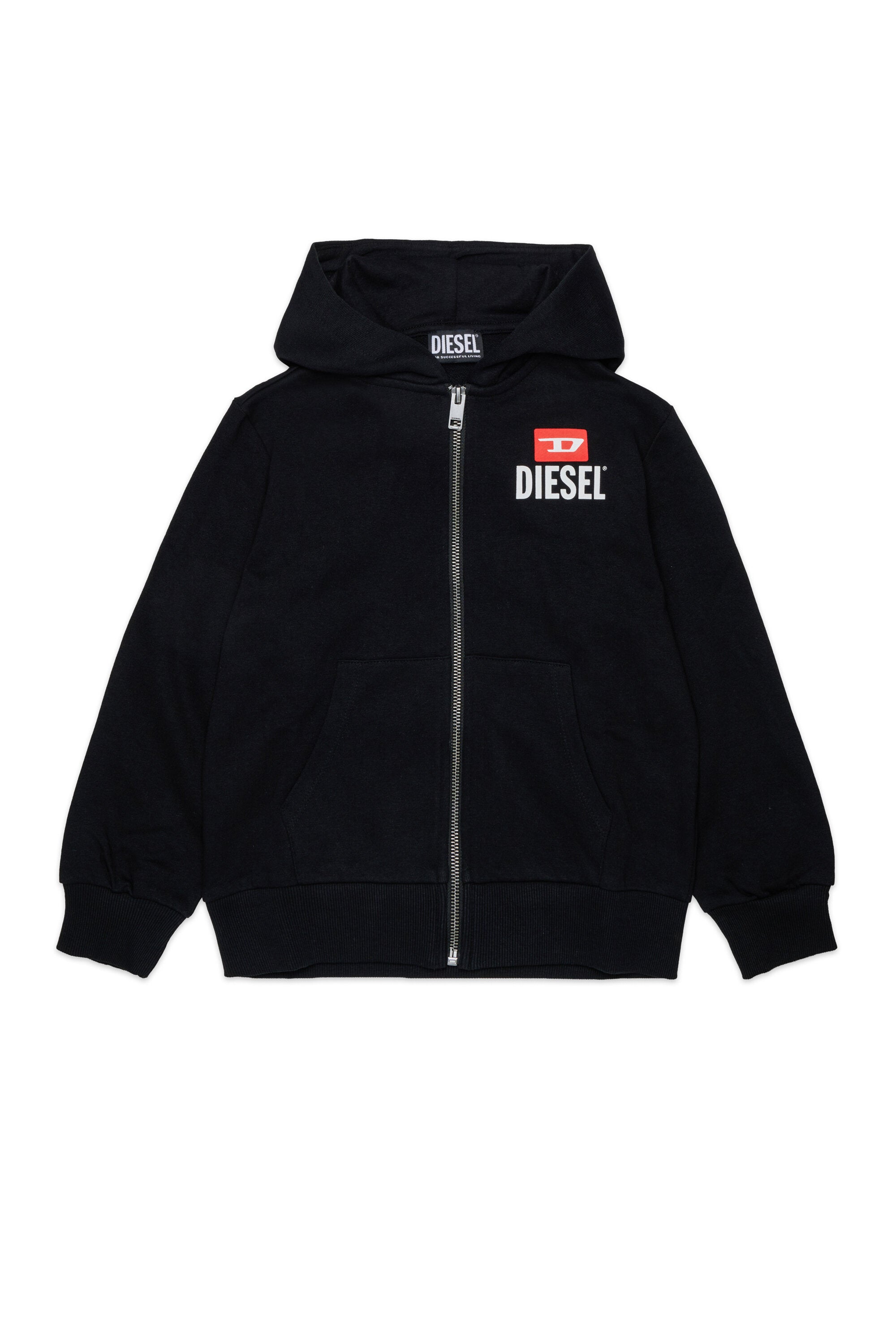 ロゴ入りフルジップスウェット