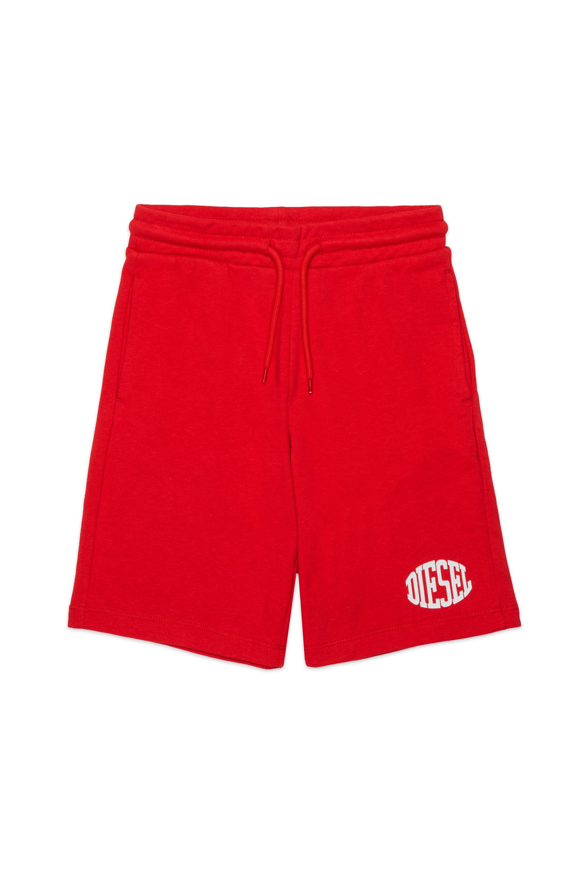 Fleece shorts with logo