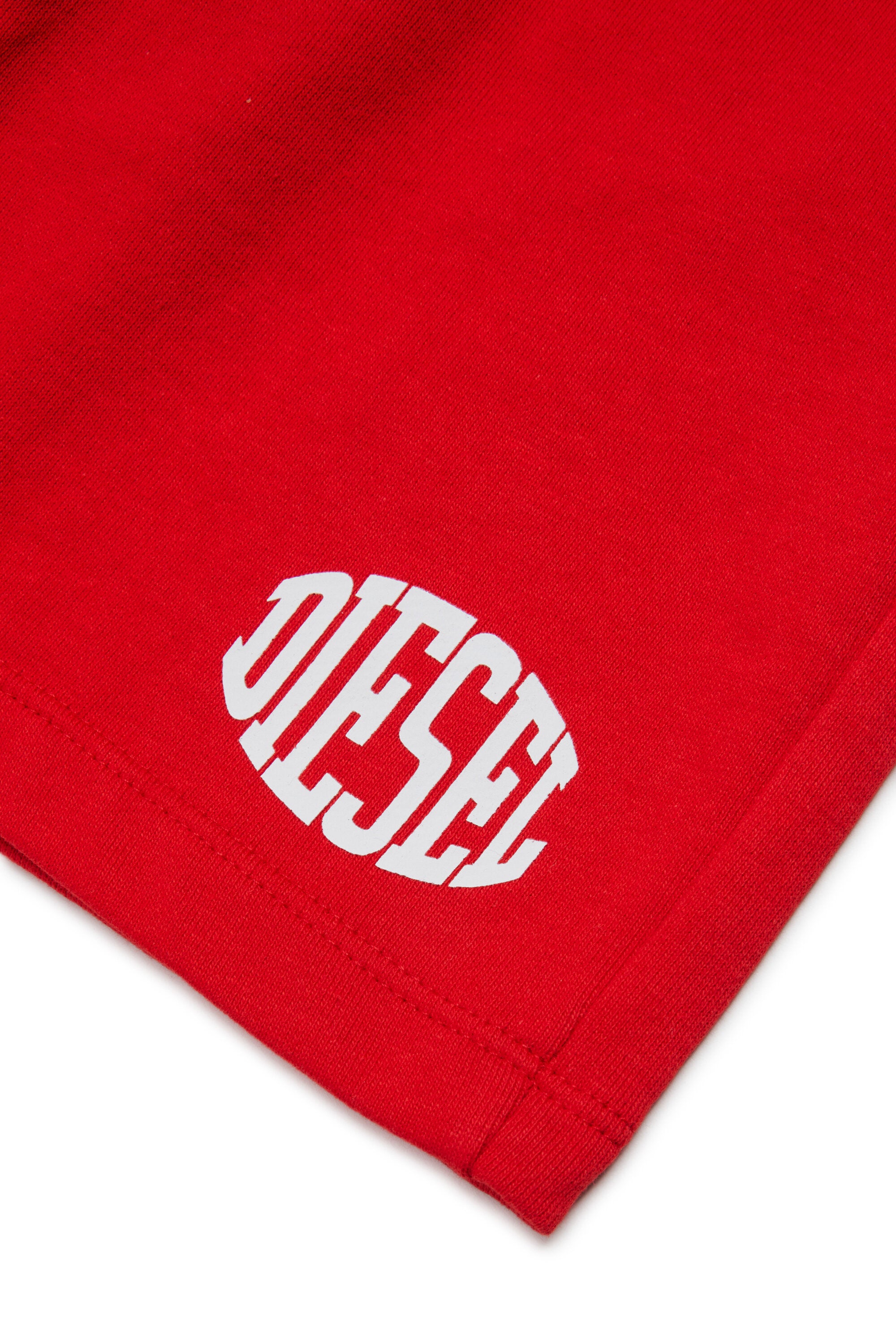 Fleece shorts with logo