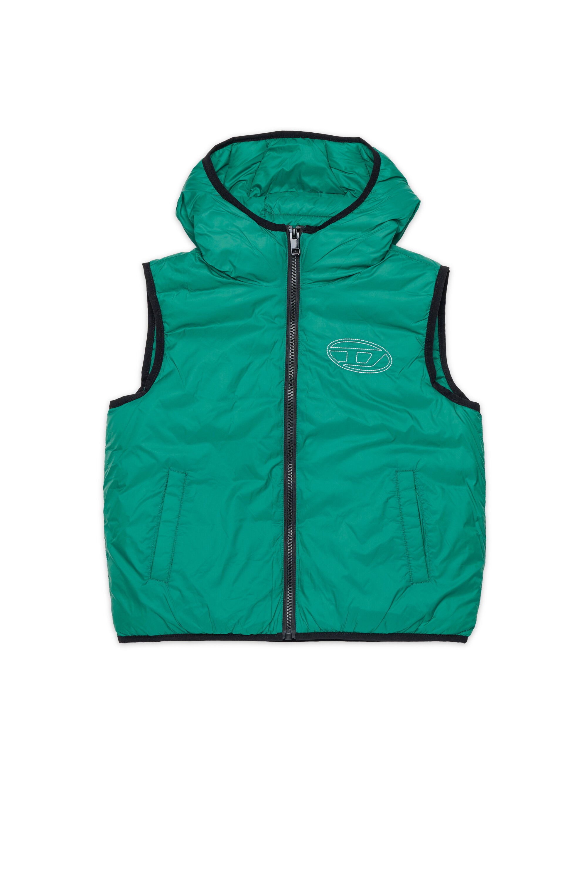 Lightweight padded vest with logo