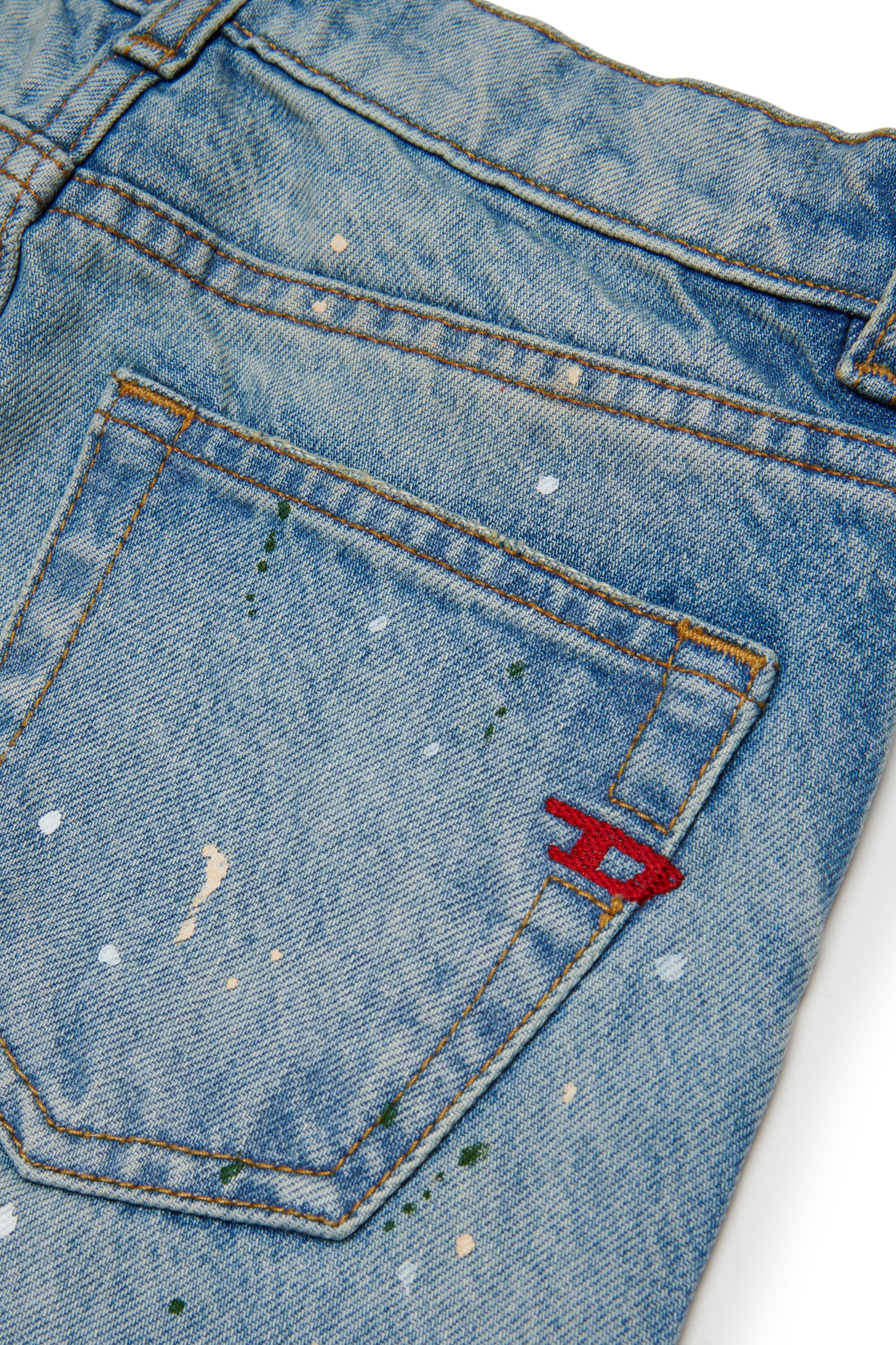 Flare fit jeans with used effect - D-Aromy
